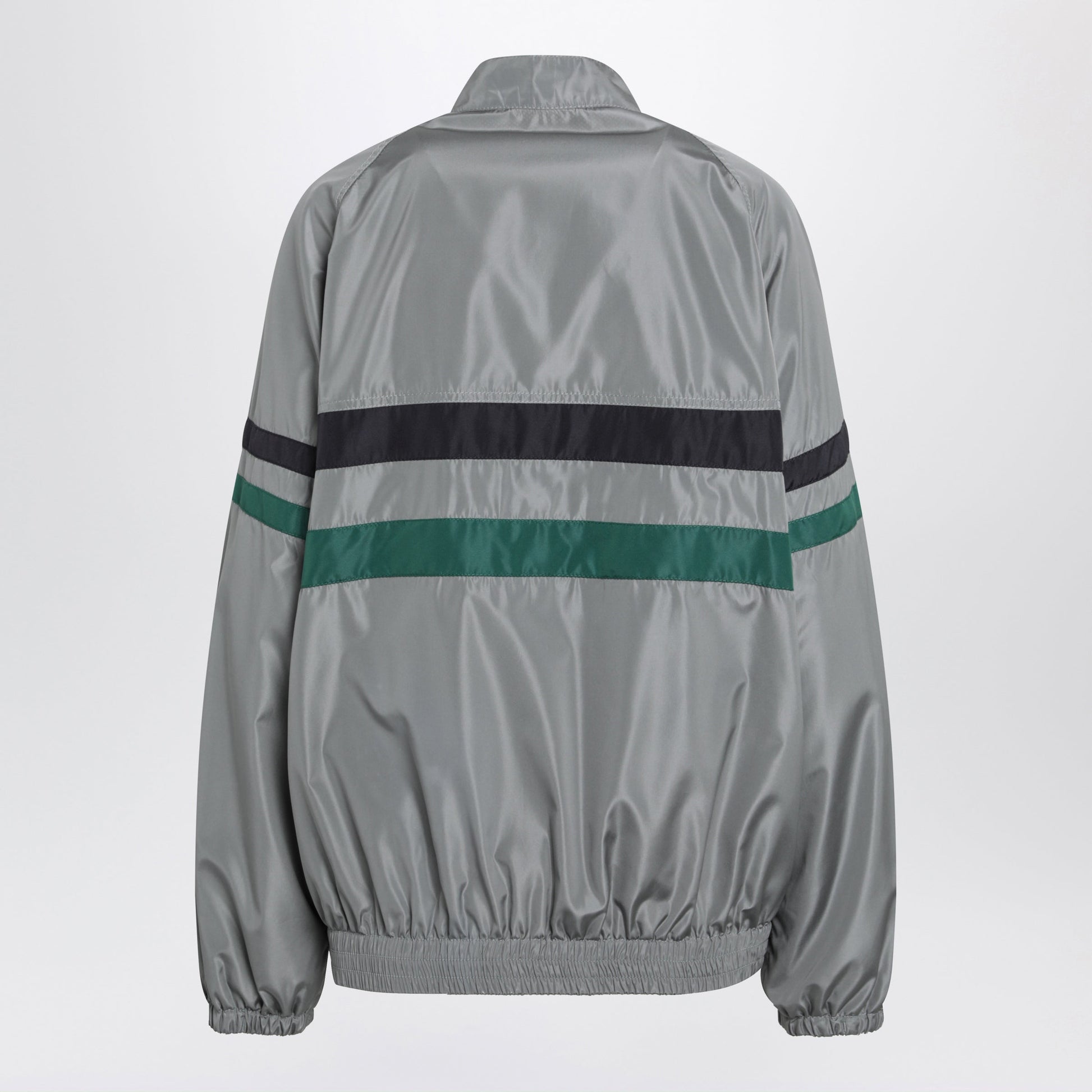 Miu Miu Tech Silk Blouson In Lead Grey Women MIU MIU