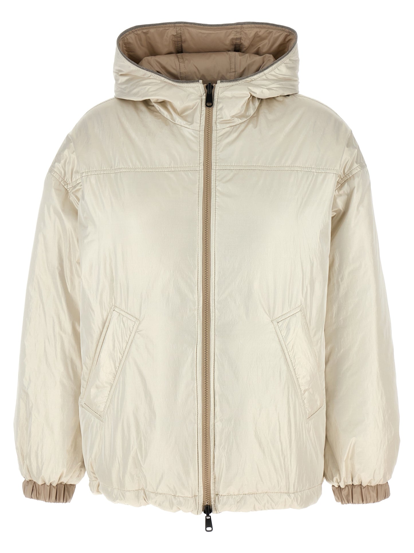 Brunello Cucinelli Women Laminated Reversible Down Jacket BRUNELLO CUCINELLI
