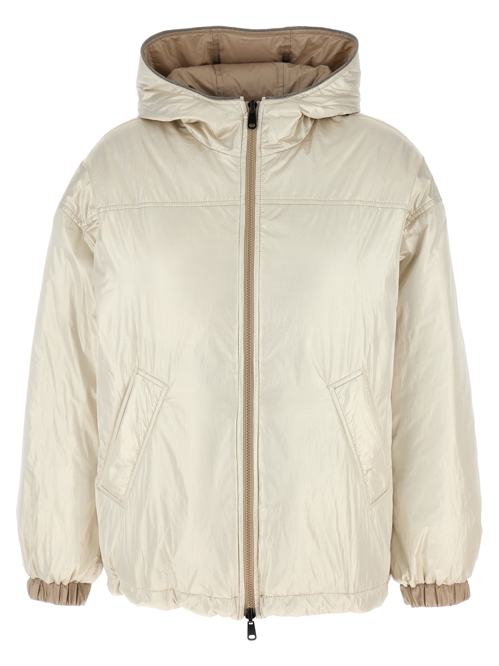 Brunello Cucinelli Women Laminated Reversible Down Jacket BRUNELLO CUCINELLI