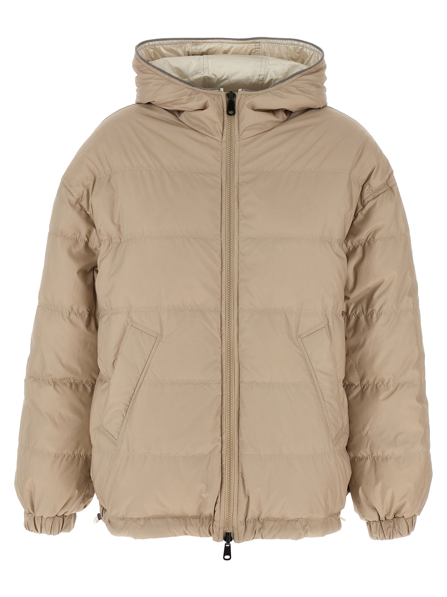 Brunello Cucinelli Women Laminated Reversible Down Jacket BRUNELLO CUCINELLI