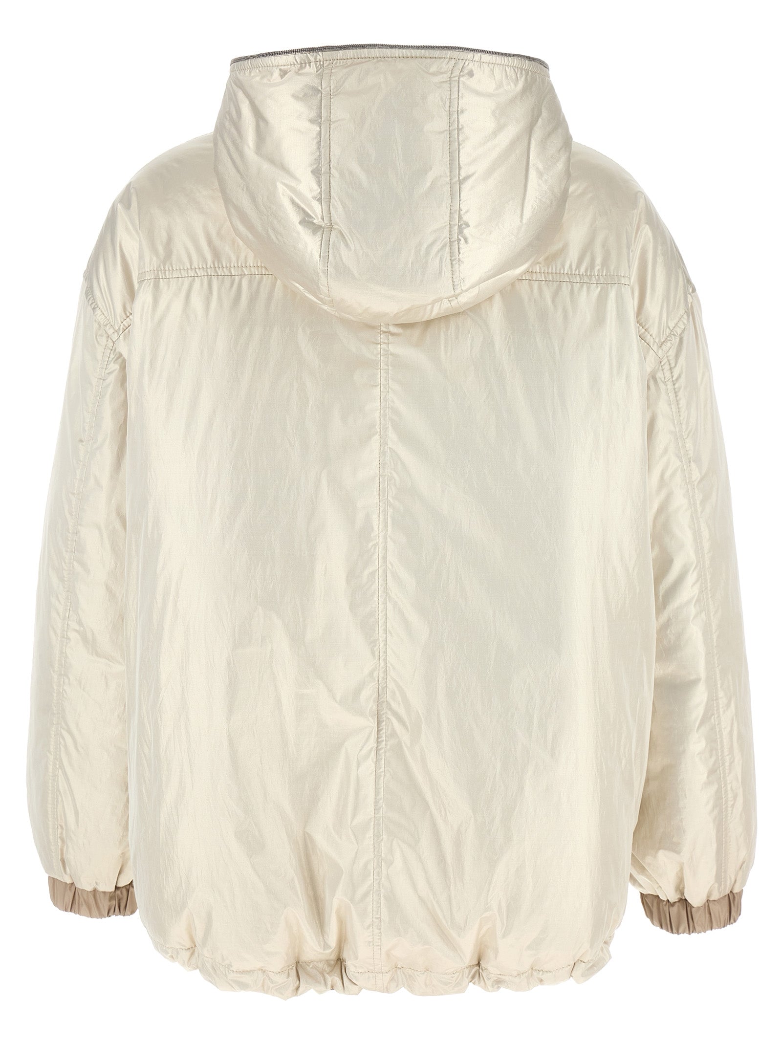 Brunello Cucinelli Women Laminated Reversible Down Jacket BRUNELLO CUCINELLI