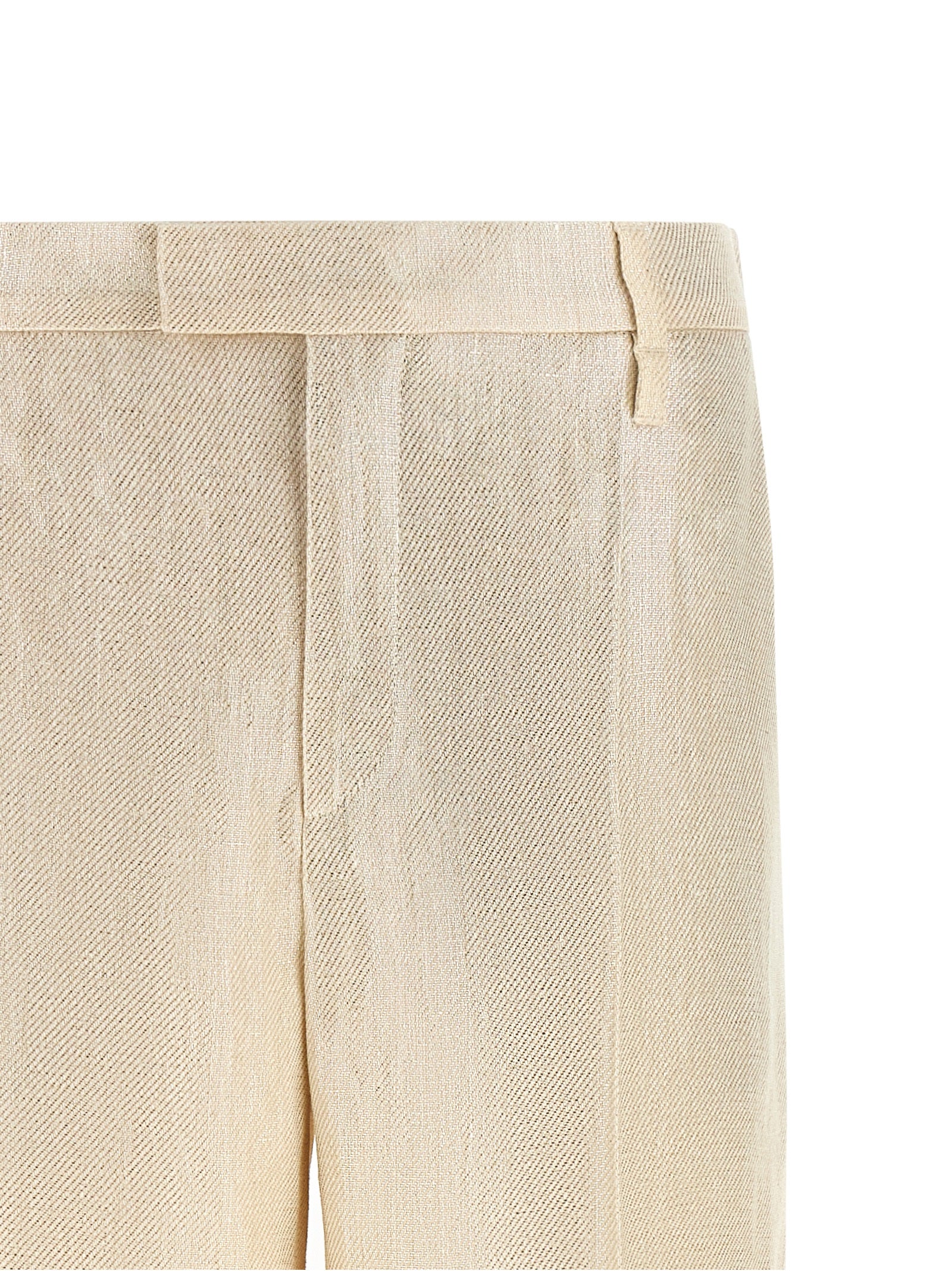 Brunello Cucinelli Women Lamé Linen Pants BRUNELLO CUCINELLI