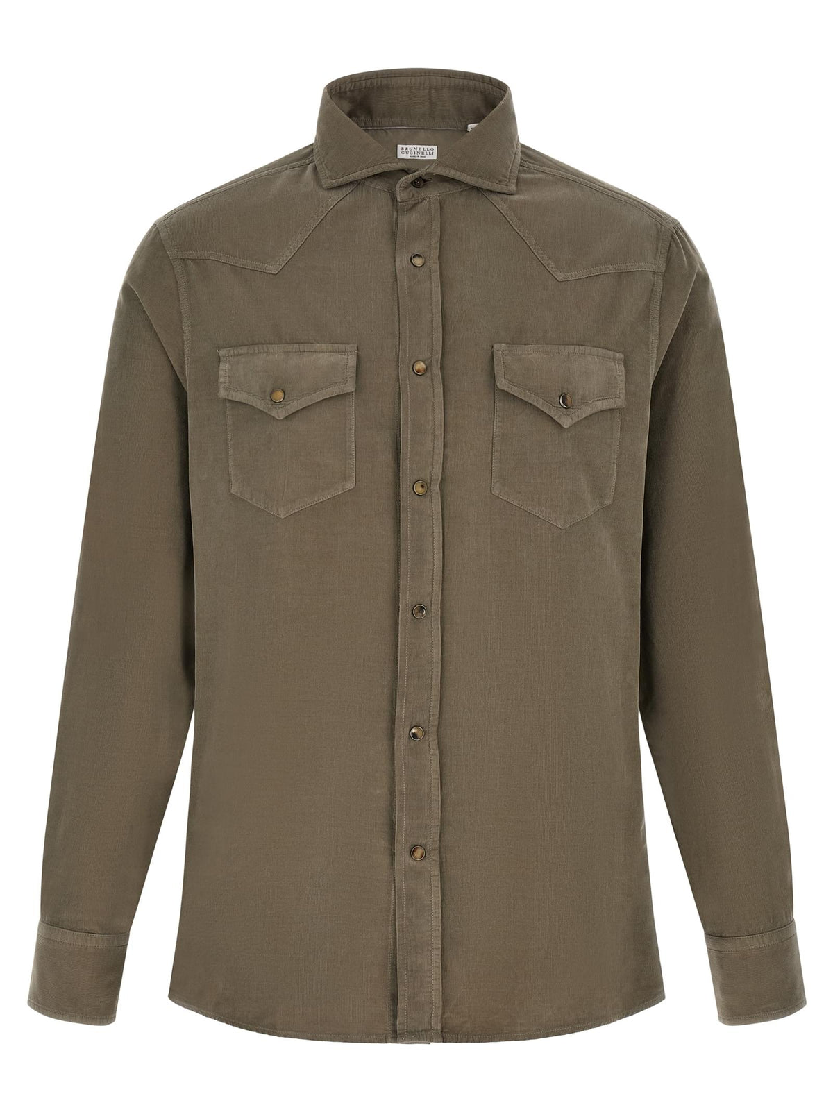 Brunello Cucinelli Men Corduroy Shirt BRUNELLO CUCINELLI