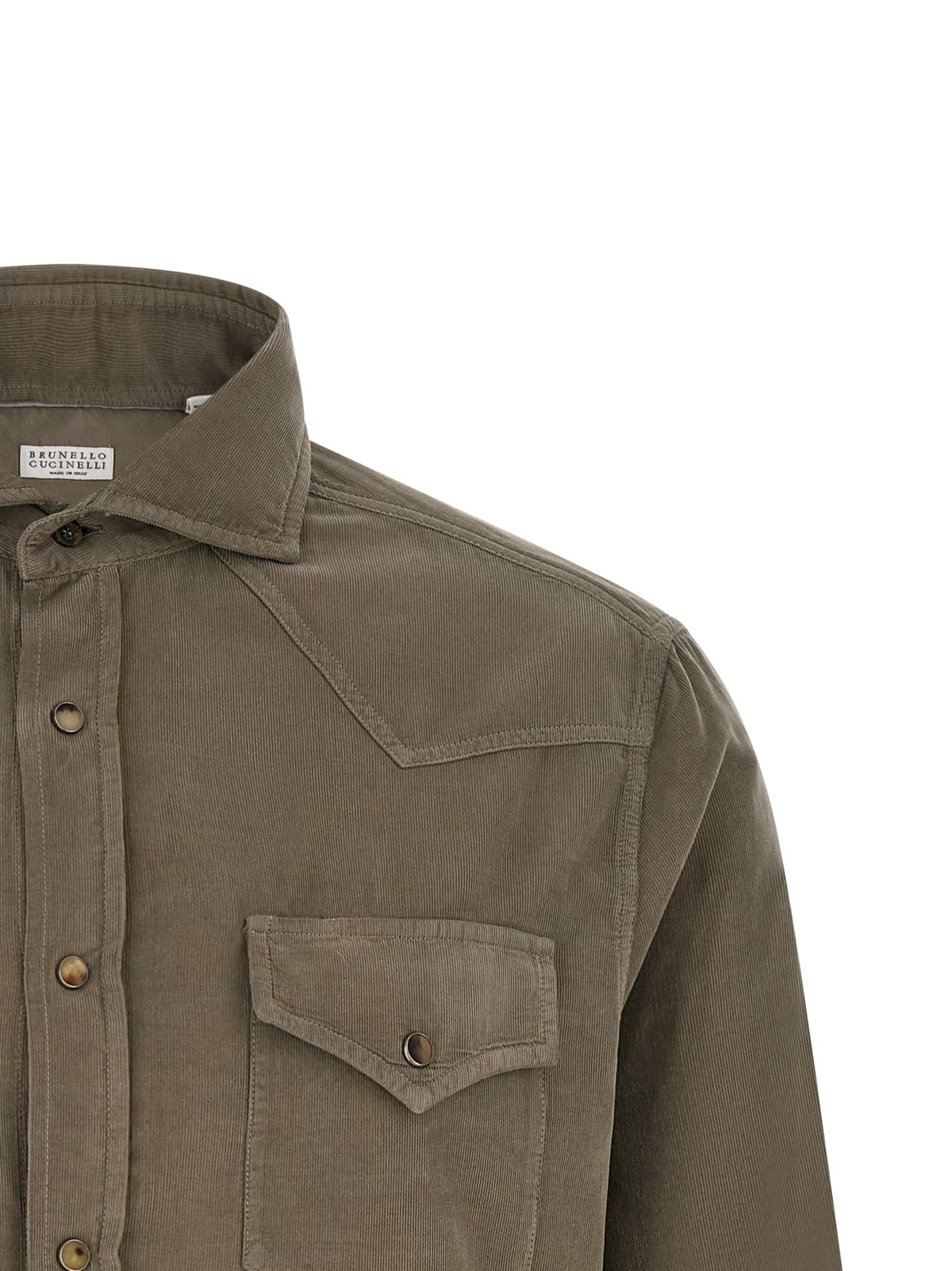 Brunello Cucinelli Men Corduroy Shirt BRUNELLO CUCINELLI