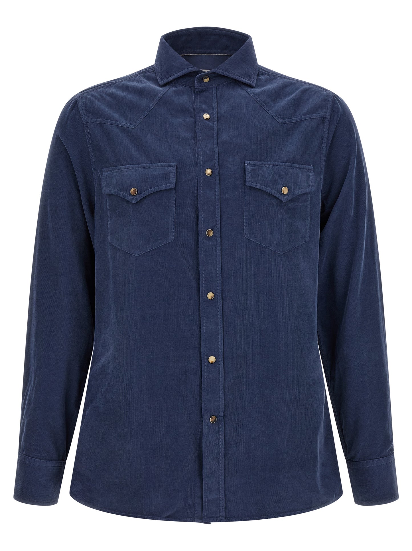 Brunello Cucinelli Men Corduroy Shirt BRUNELLO CUCINELLI