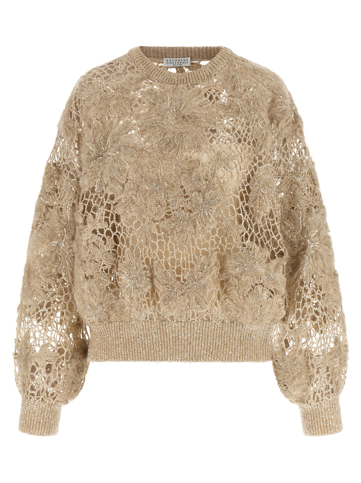 Brunello Cucinelli Women 'Whispering Bloom Embroidery' Sweater BRUNELLO CUCINELLI