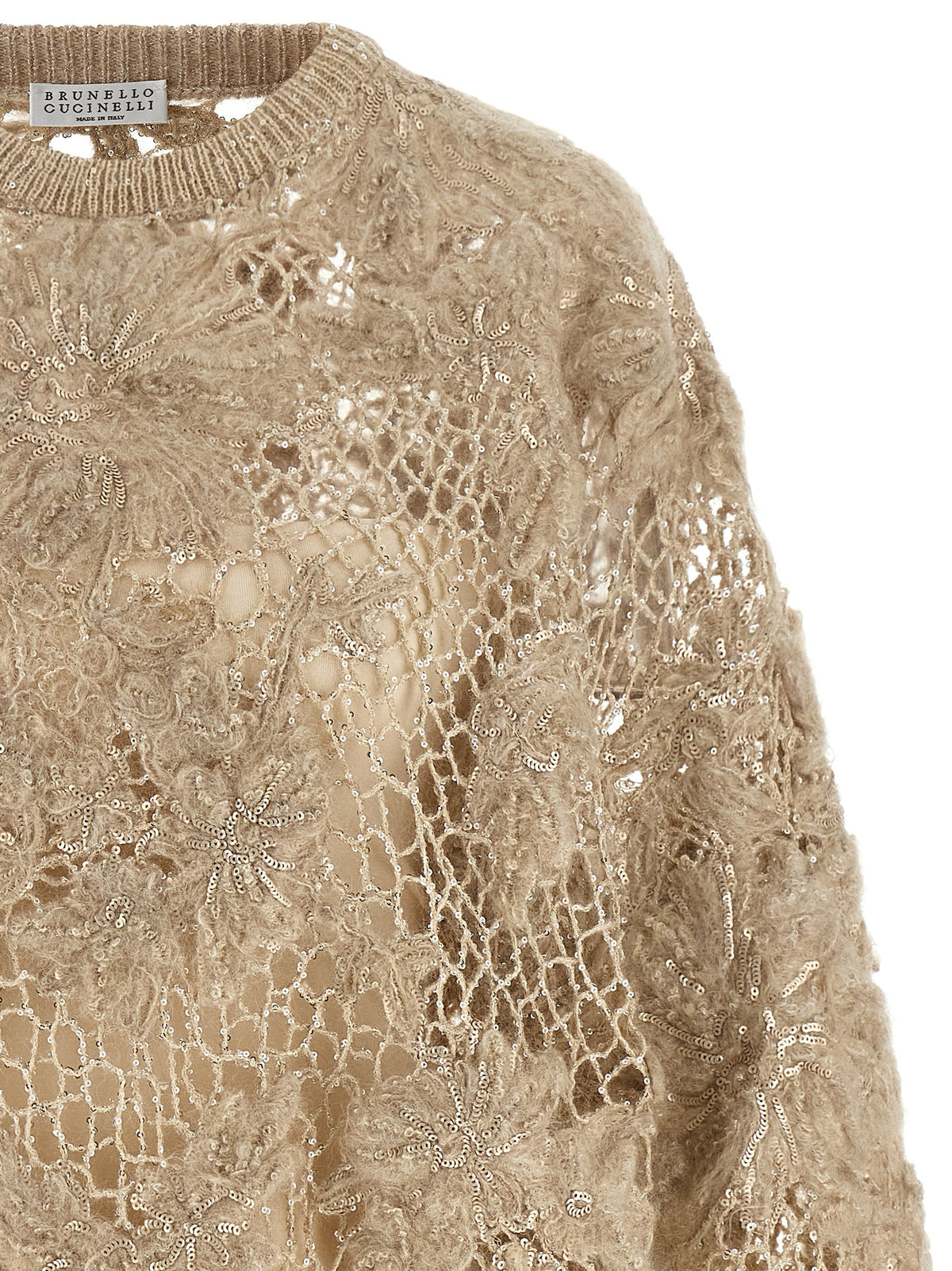 Brunello Cucinelli Women 'Whispering Bloom Embroidery' Sweater BRUNELLO CUCINELLI
