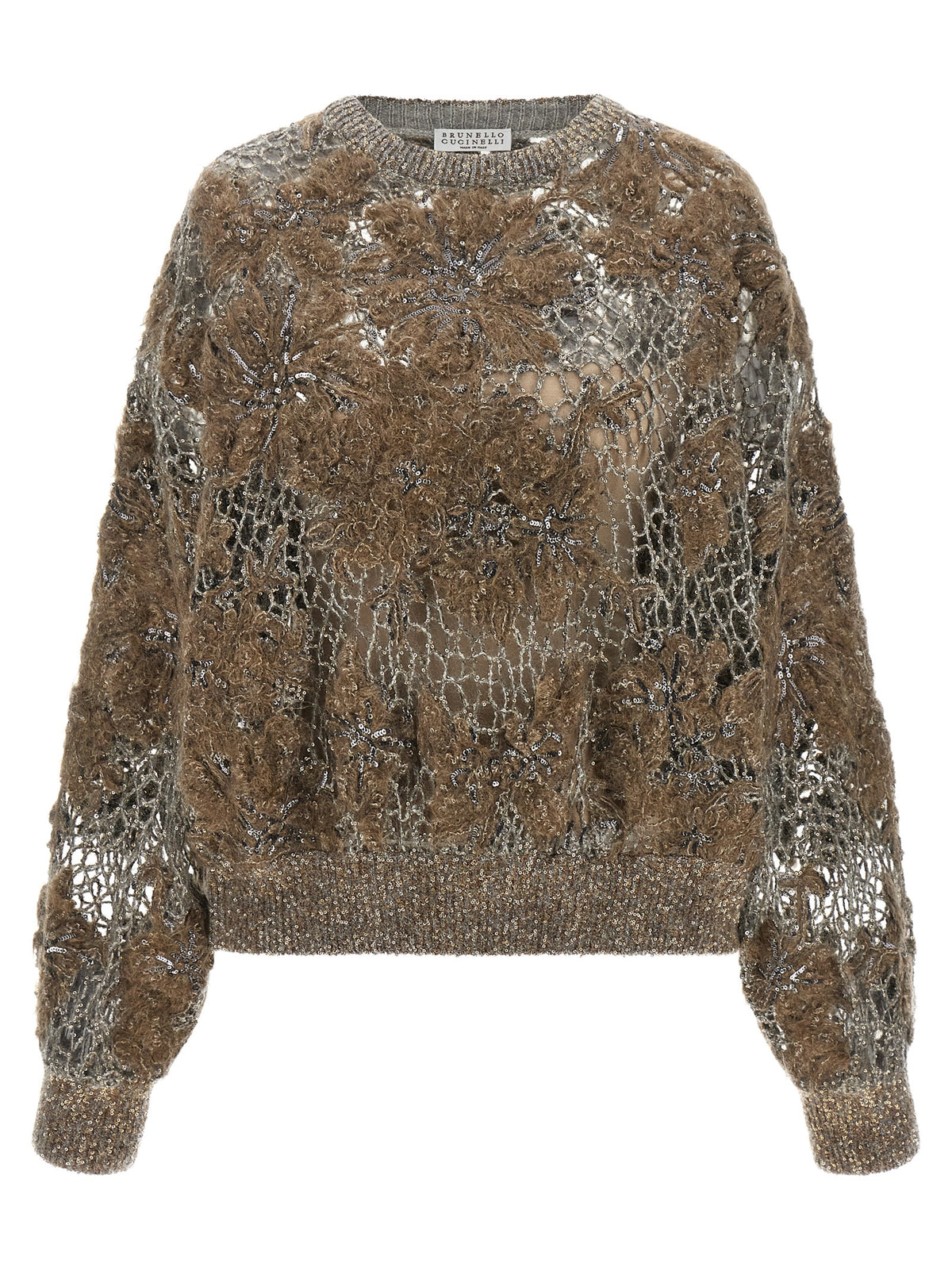 Brunello Cucinelli Women 'Whispering Bloom Embroidery' Sweater BRUNELLO CUCINELLI