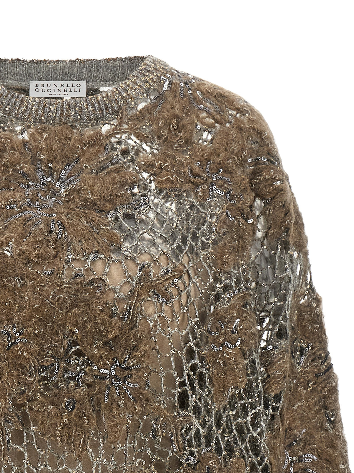 Brunello Cucinelli Women 'Whispering Bloom Embroidery' Sweater BRUNELLO CUCINELLI