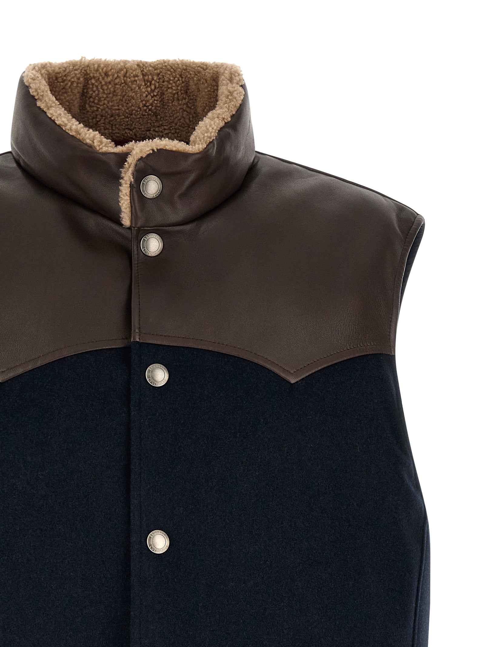 Brunello Cucinelli Men 'Paneled' Vest BRUNELLO CUCINELLI