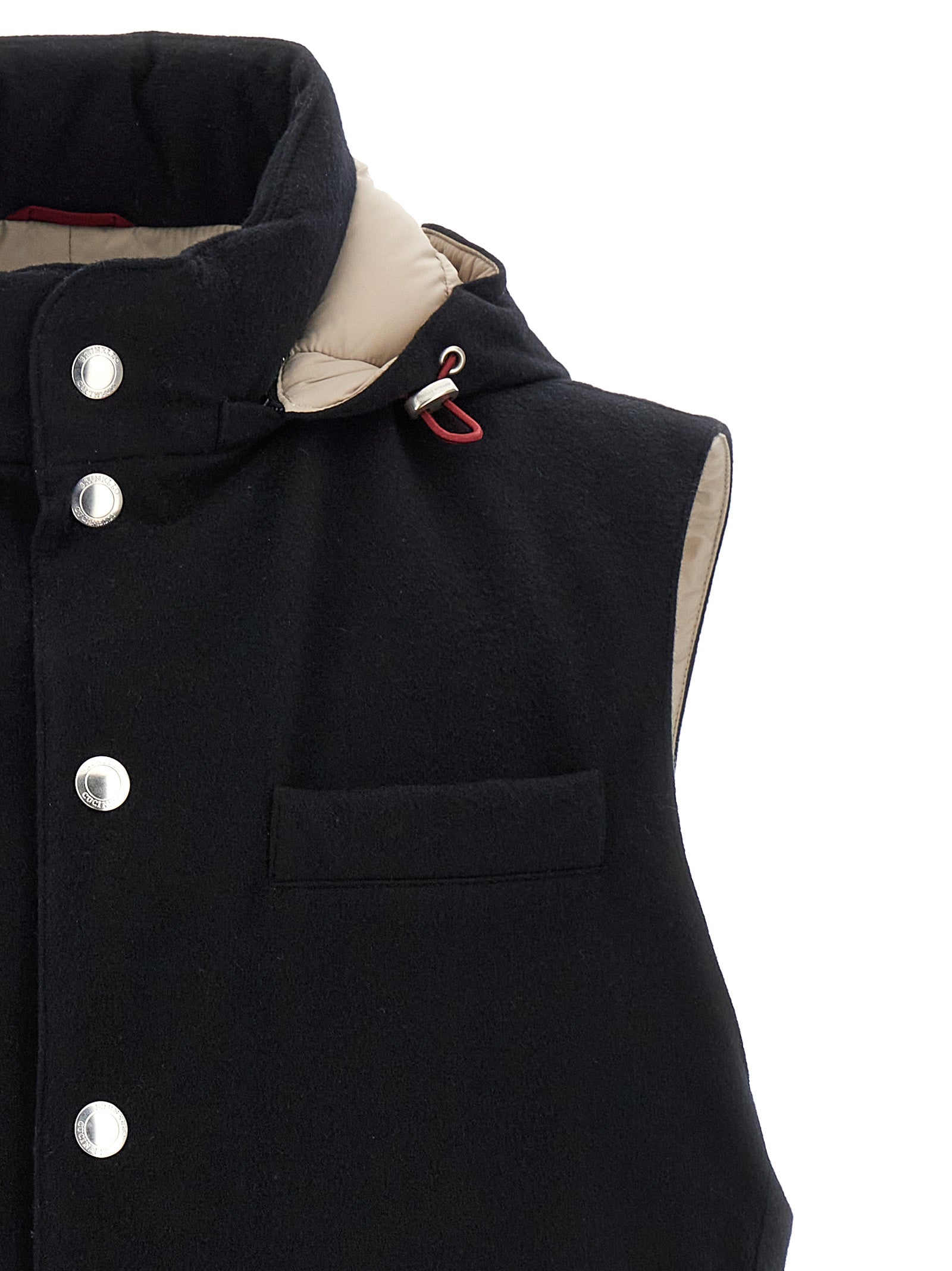 Brunello Cucinelli Men Padded Wool Vest BRUNELLO CUCINELLI