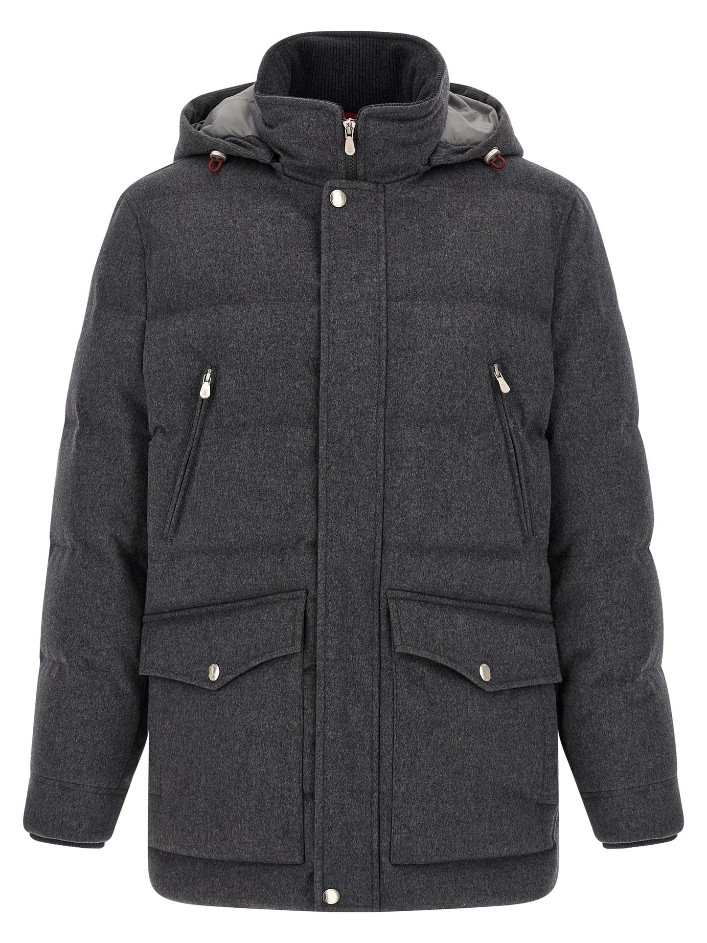Brunello Cucinelli Men Membrane Wool Flannel Parka BRUNELLO CUCINELLI