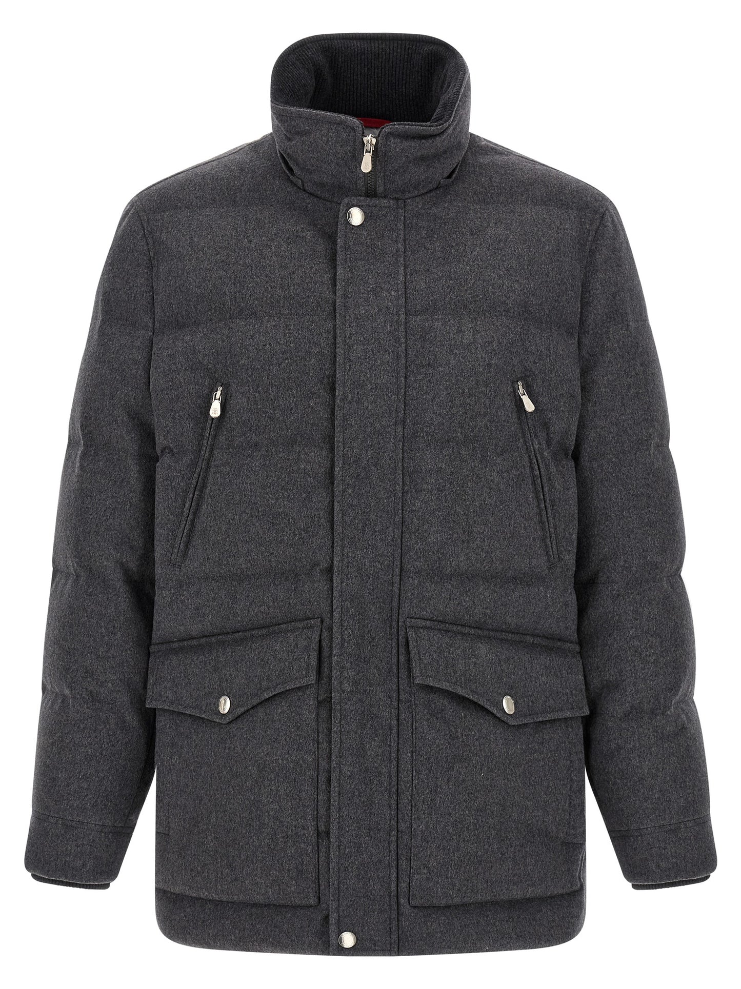 Brunello Cucinelli Men Membrane Wool Flannel Parka BRUNELLO CUCINELLI