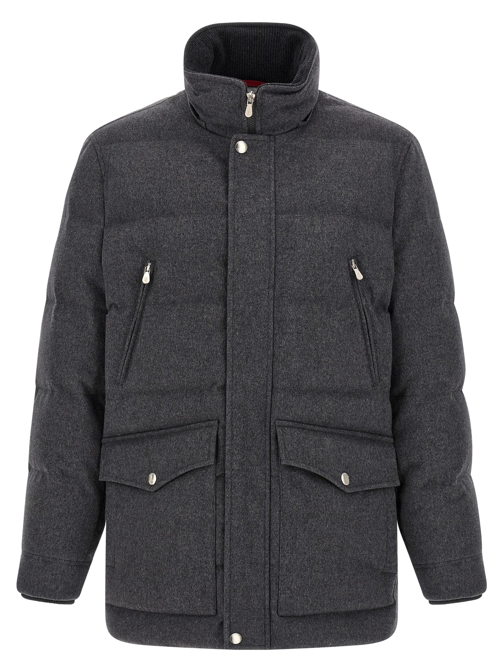 Brunello Cucinelli Men Membrane Wool Flannel Parka BRUNELLO CUCINELLI
