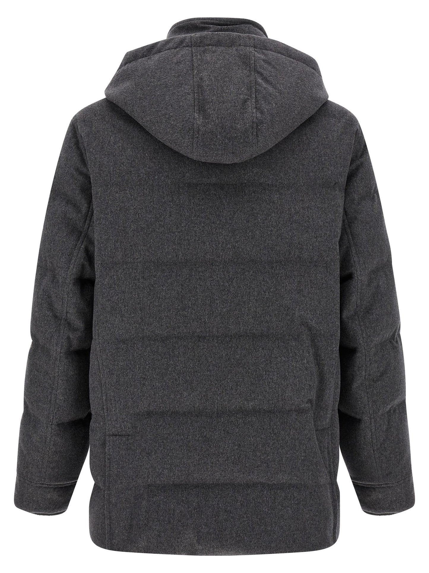 Brunello Cucinelli Men Membrane Wool Flannel Parka BRUNELLO CUCINELLI