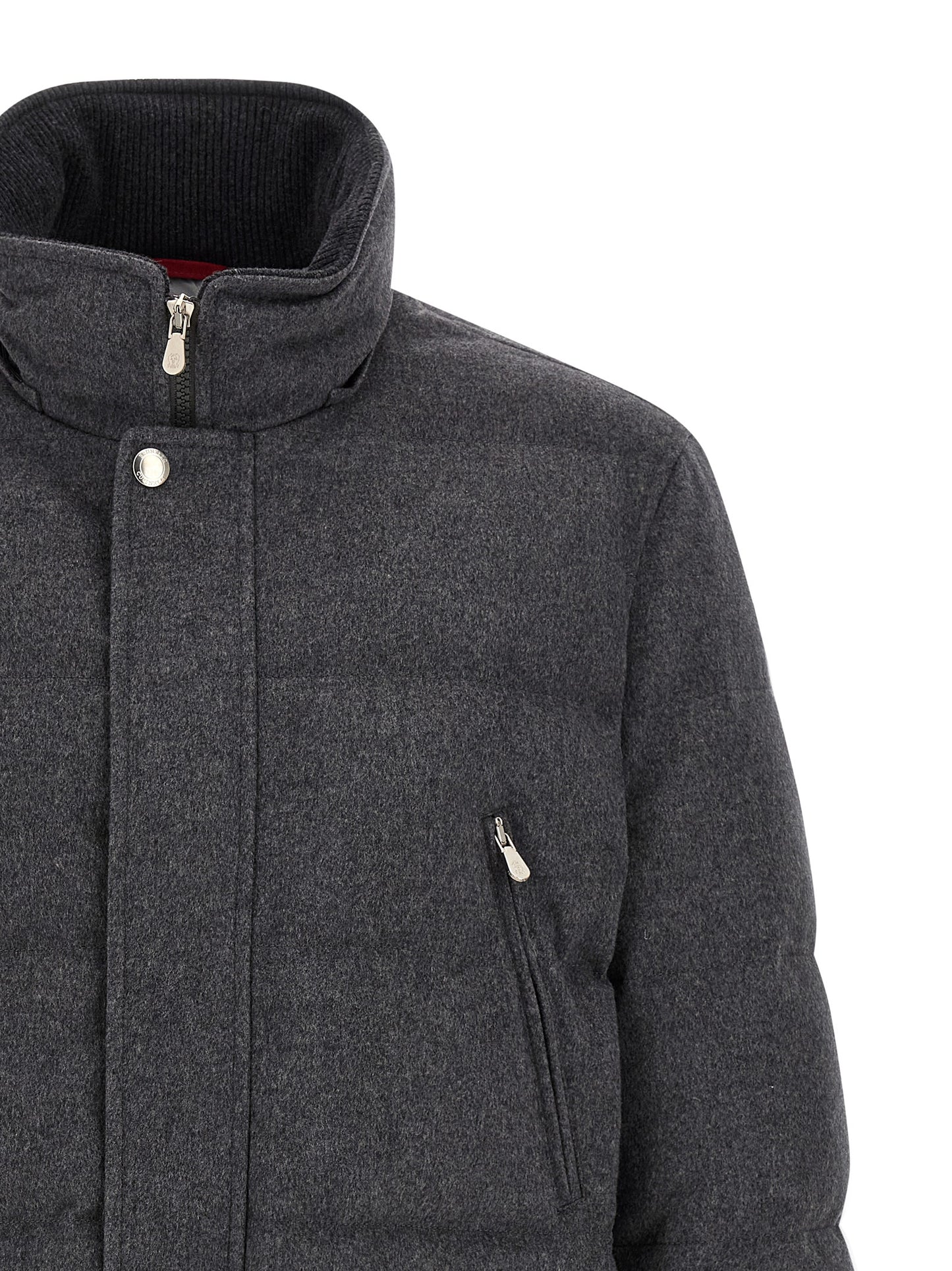 Brunello Cucinelli Men Membrane Wool Flannel Parka BRUNELLO CUCINELLI