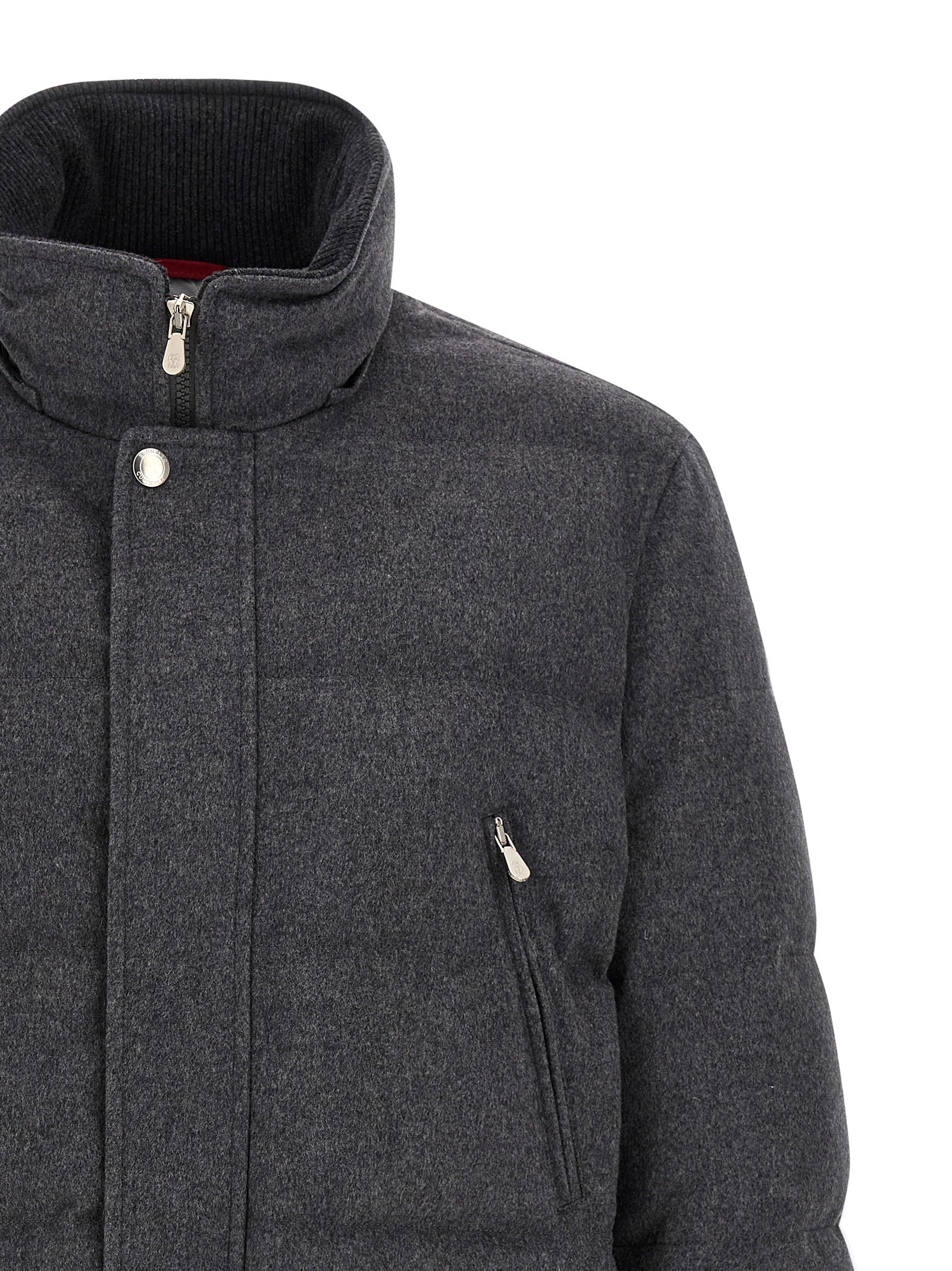 Brunello Cucinelli Men Membrane Wool Flannel Parka BRUNELLO CUCINELLI
