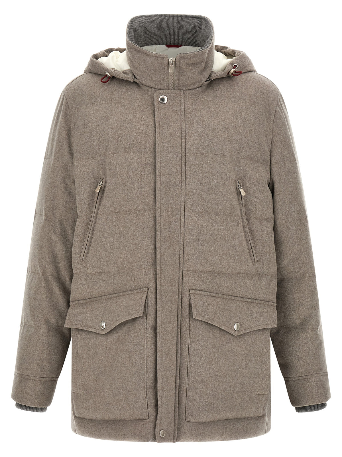 Brunello Cucinelli Men Membrane Wool Flannel Parka BRUNELLO CUCINELLI