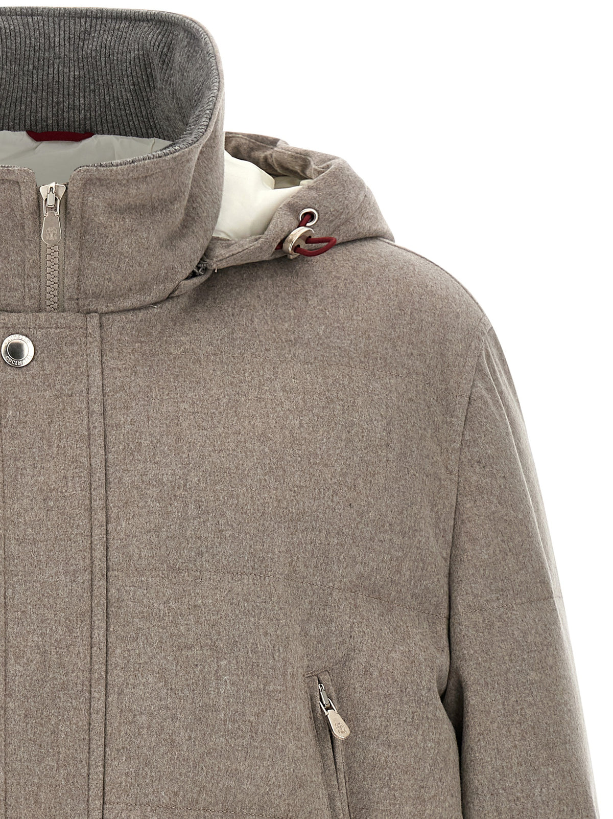Brunello Cucinelli Men Membrane Wool Flannel Parka BRUNELLO CUCINELLI