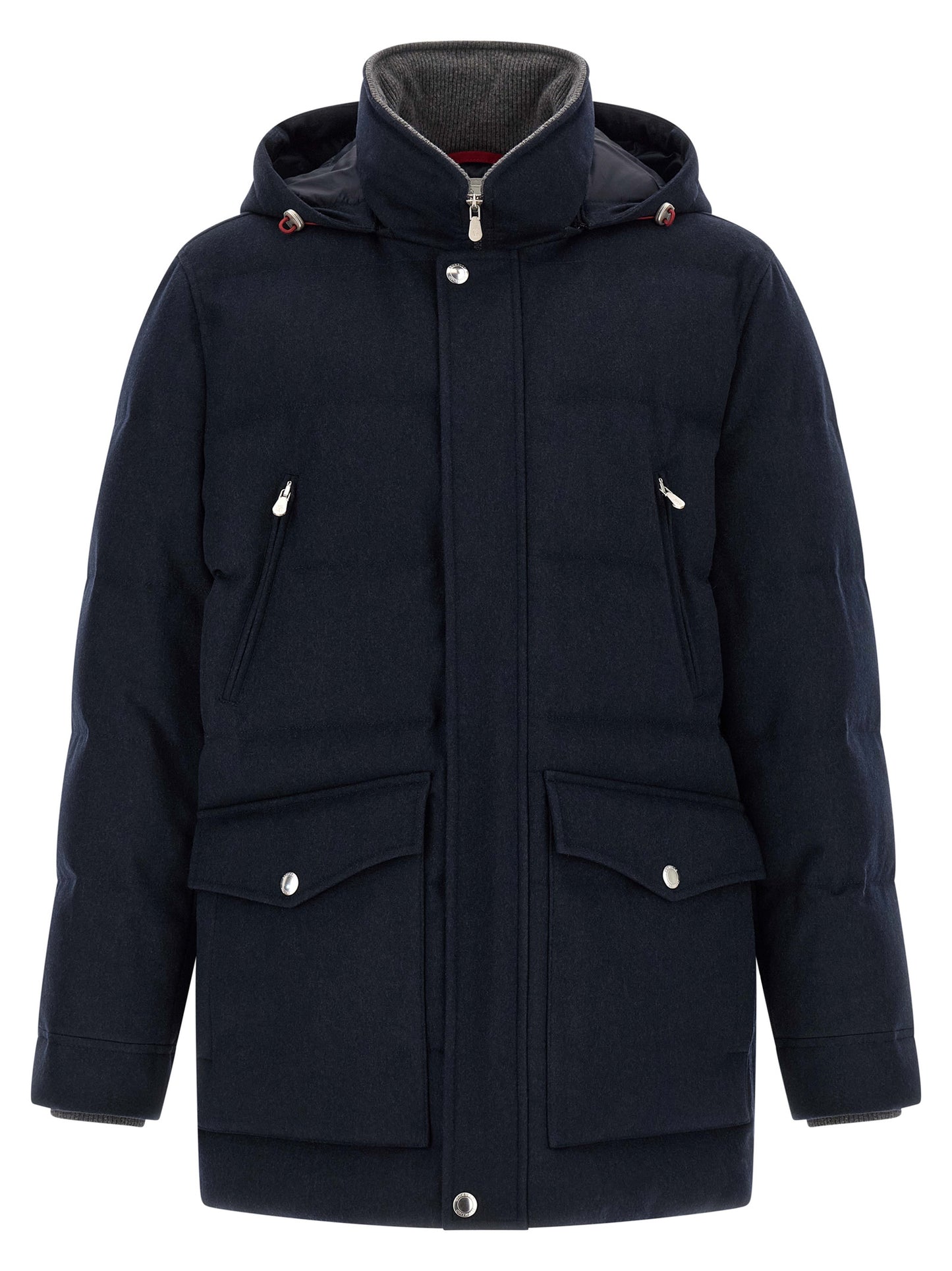 Brunello Cucinelli Men Wool Flannel Parka BRUNELLO CUCINELLI