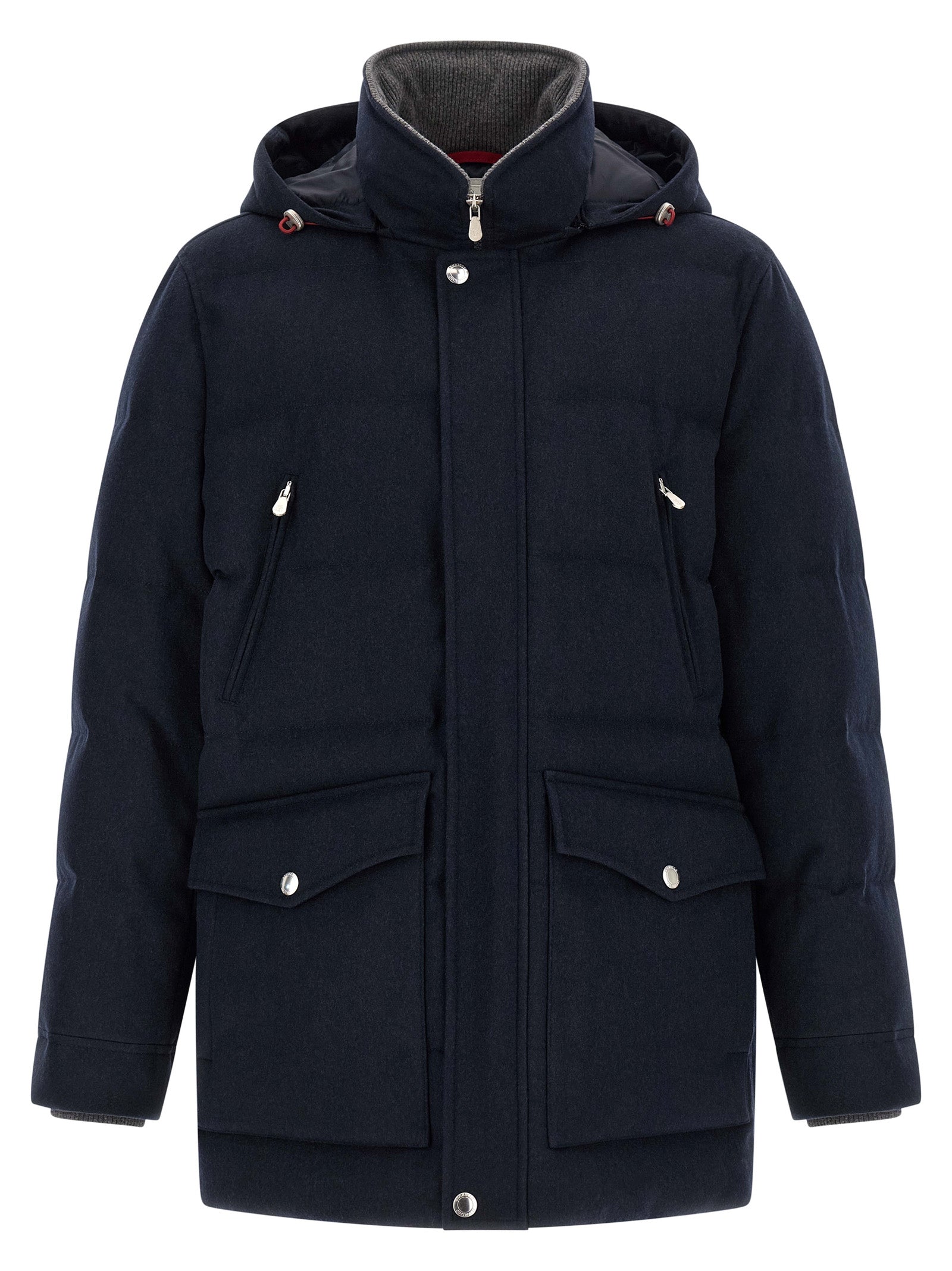 Brunello Cucinelli Men Wool Flannel Parka BRUNELLO CUCINELLI