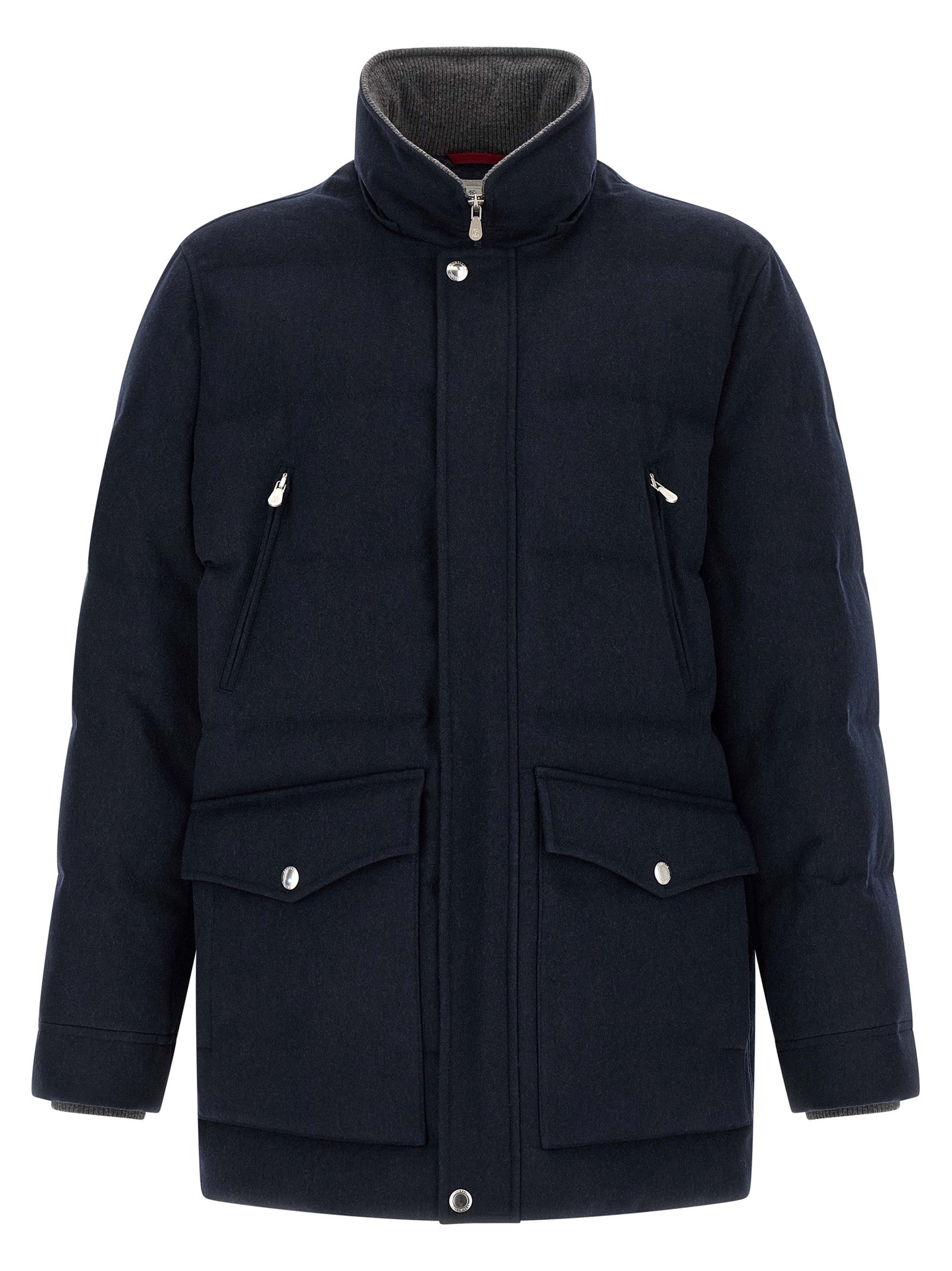 Brunello Cucinelli Men Wool Flannel Parka BRUNELLO CUCINELLI