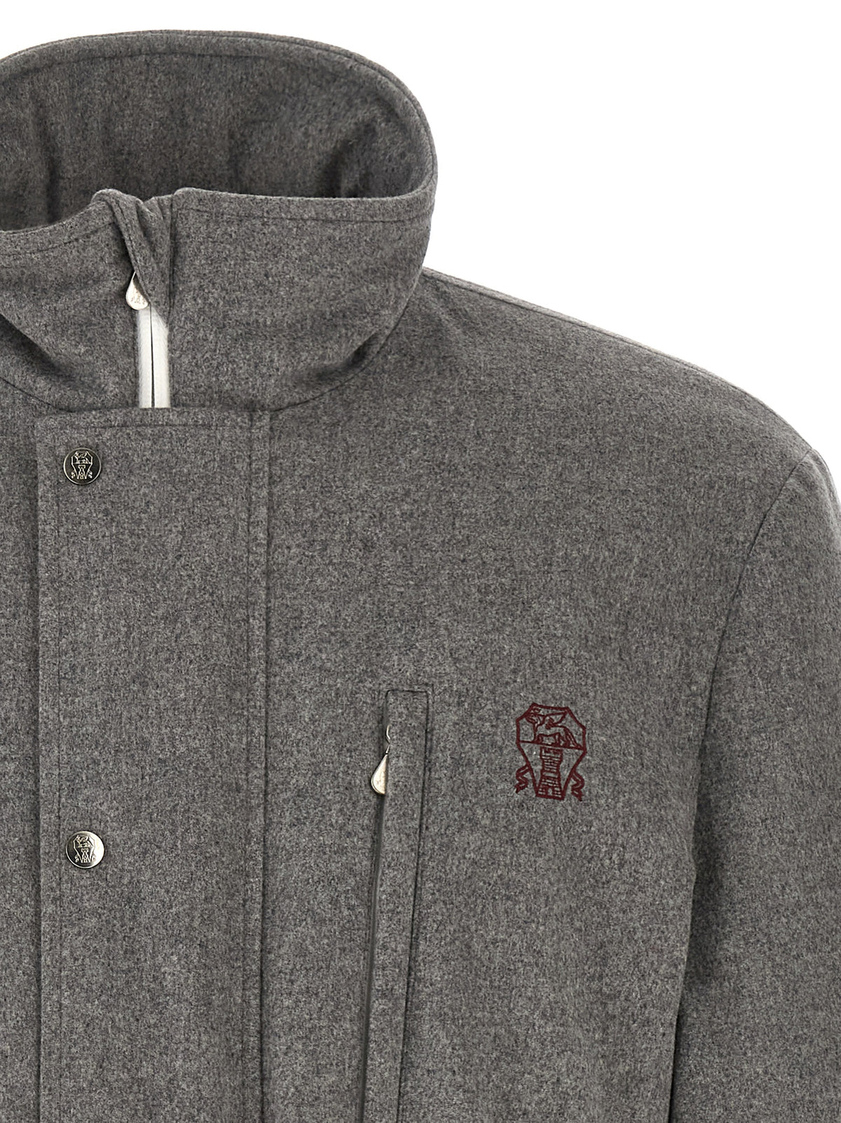 Brunello Cucinelli Men Grey 'Mountain' Saharan BRUNELLO CUCINELLI