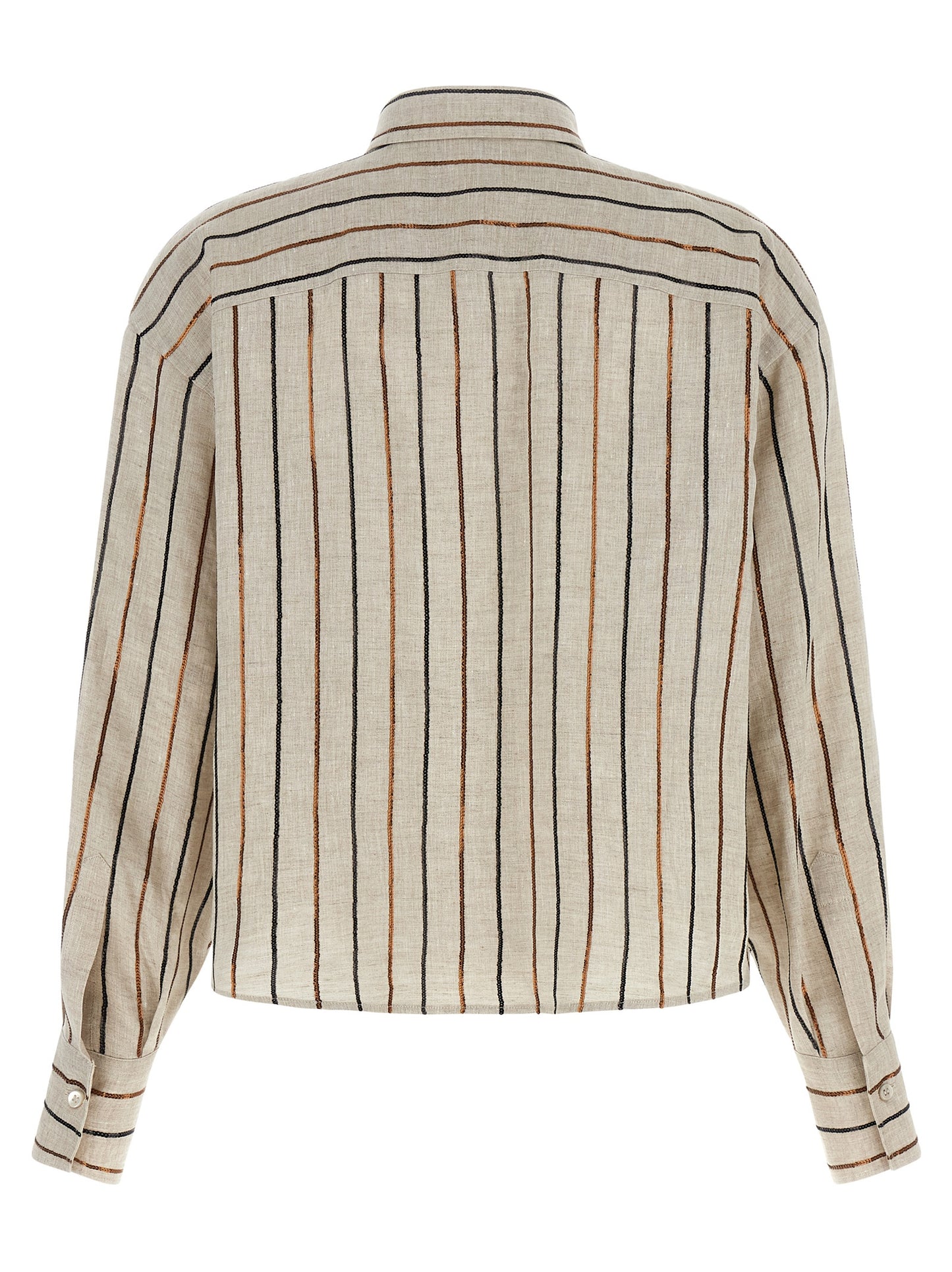 Brunello Cucinelli Women 'Sparkling Stripes' Shirt BRUNELLO CUCINELLI