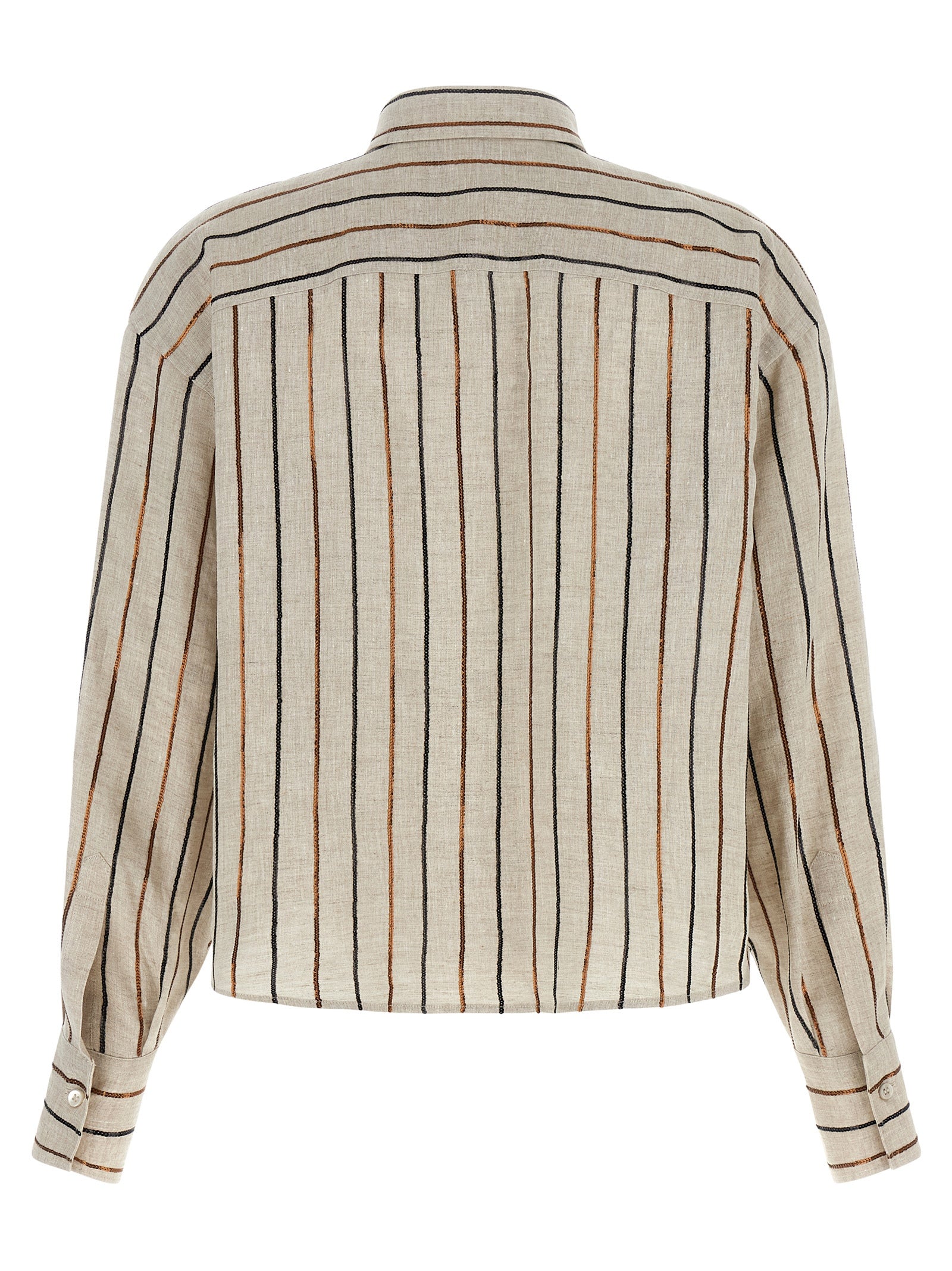 Brunello Cucinelli Women 'Sparkling Stripes' Shirt BRUNELLO CUCINELLI