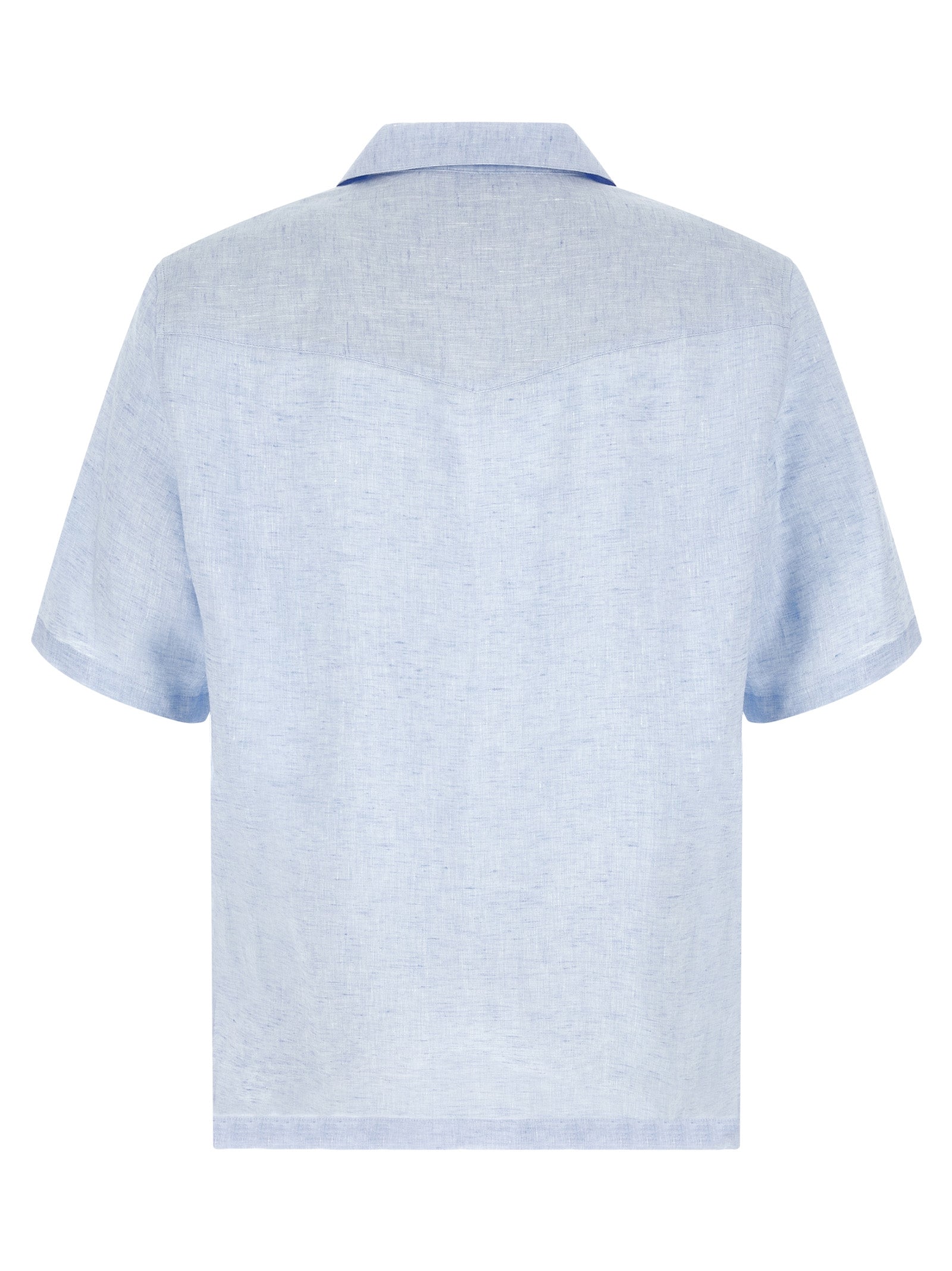 Brunello Cucinelli Men Camp Collar Shirt BRUNELLO CUCINELLI