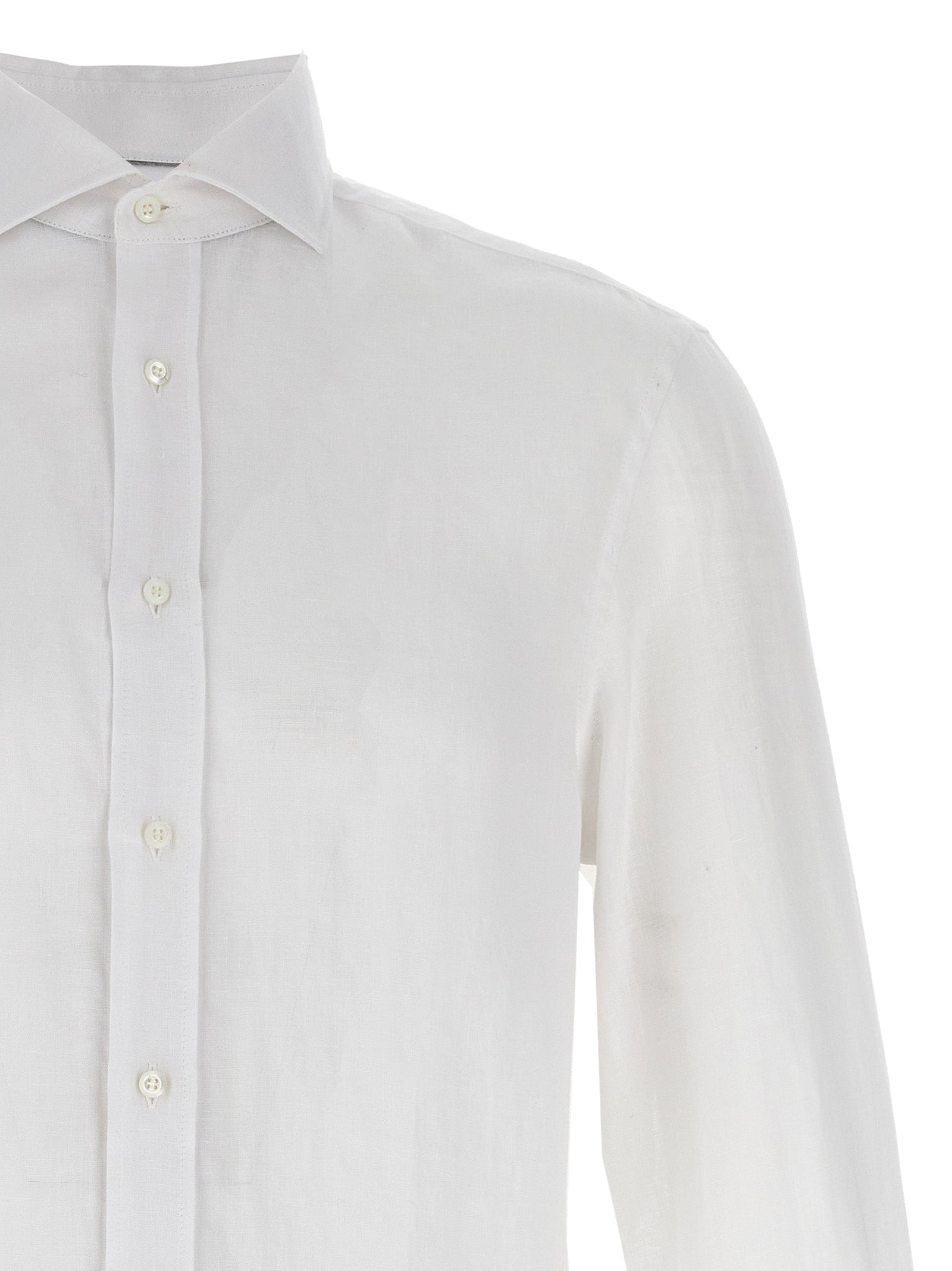 Brunello Cucinelli Men Linen Shirt BRUNELLO CUCINELLI