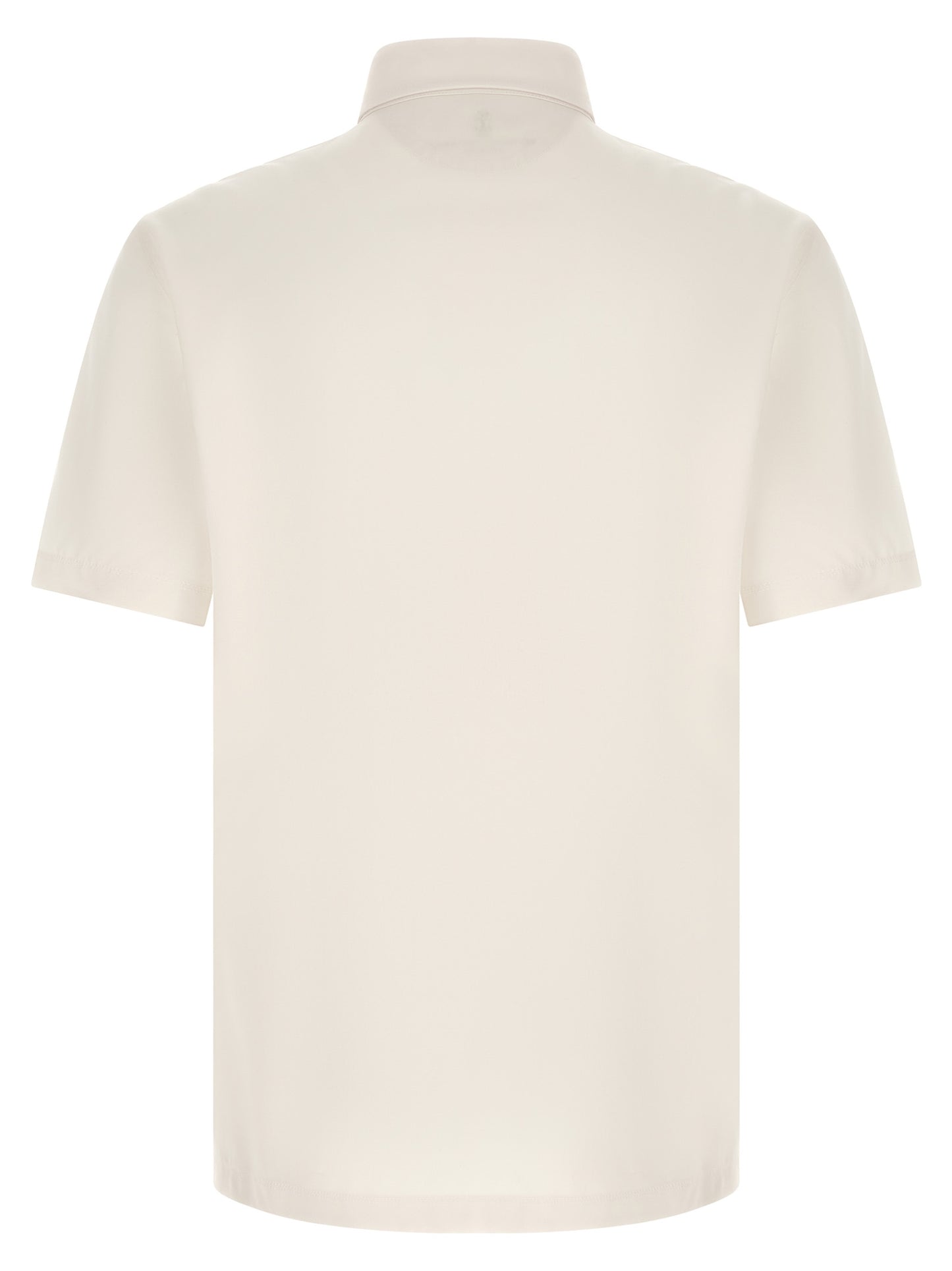 Brunello Cucinelli Men Heraldic Logo Polo Shirt BRUNELLO CUCINELLI
