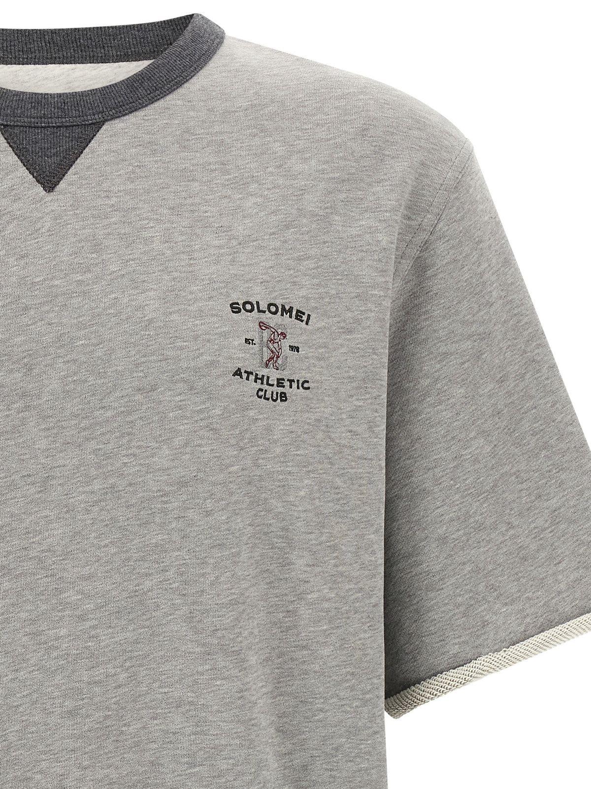 Brunello Cucinelli Men 'Solomei Athletic Club' Embroidered Sweatshirt BRUNELLO CUCINELLI