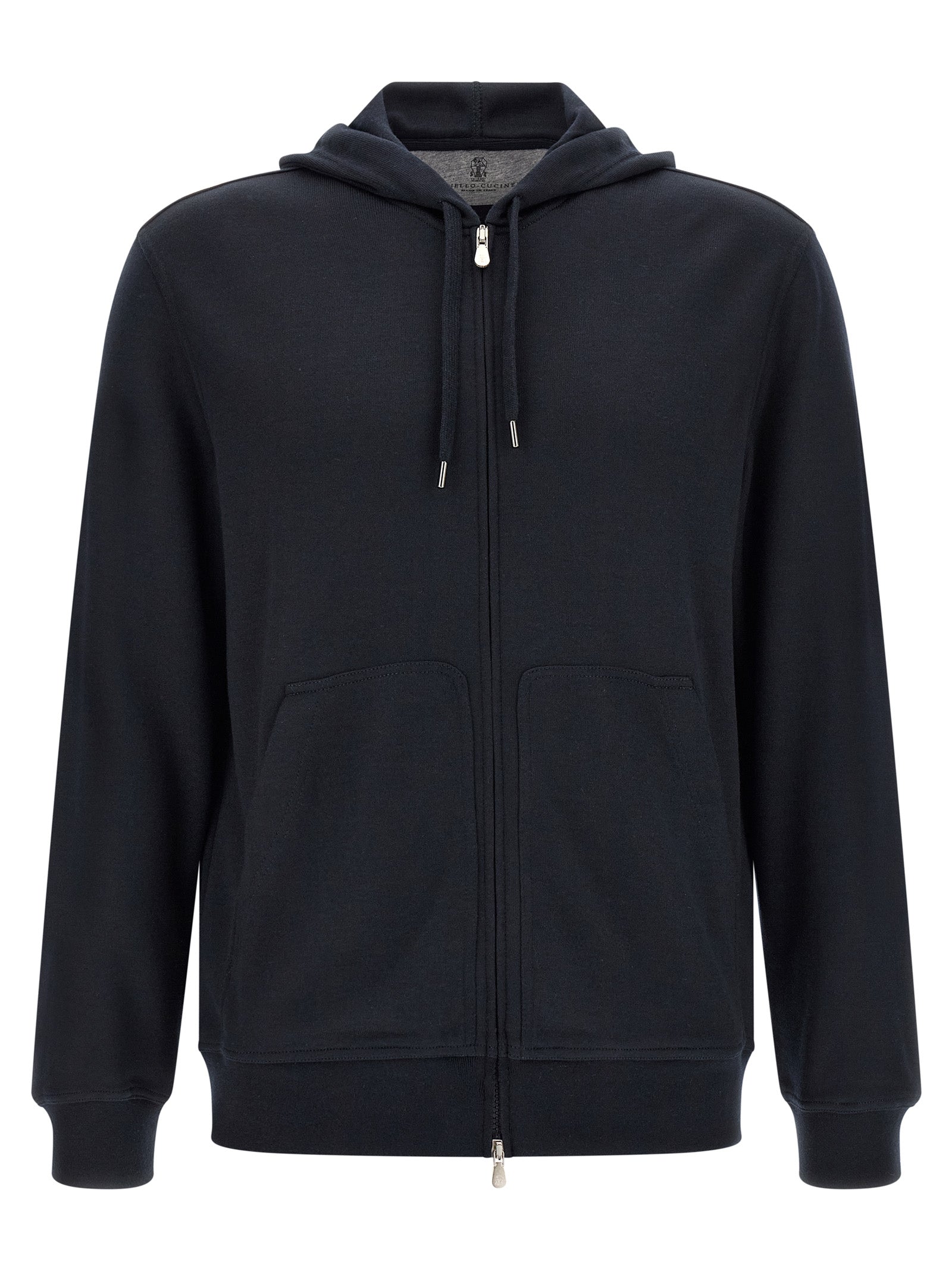 Brunello Cucinelli Men Cashmere And Silk Hoodie BRUNELLO CUCINELLI