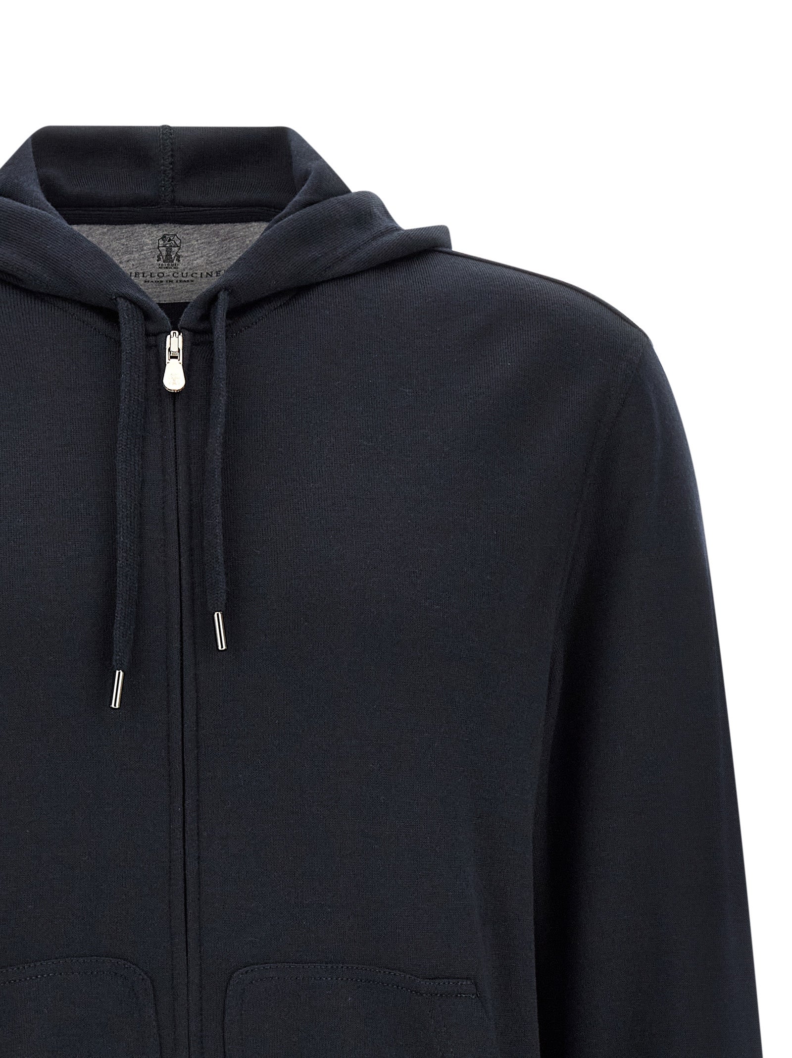 Brunello Cucinelli Men Cashmere And Silk Hoodie BRUNELLO CUCINELLI