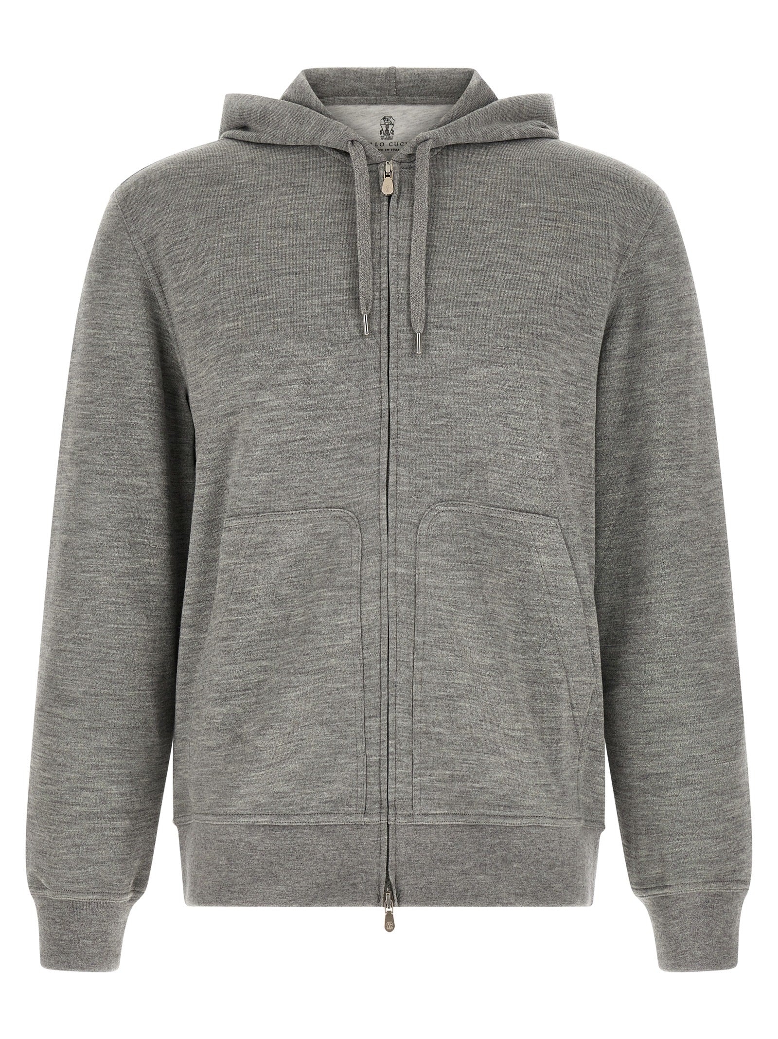 Brunello Cucinelli Men Cashmere And Silk Hoodie BRUNELLO CUCINELLI