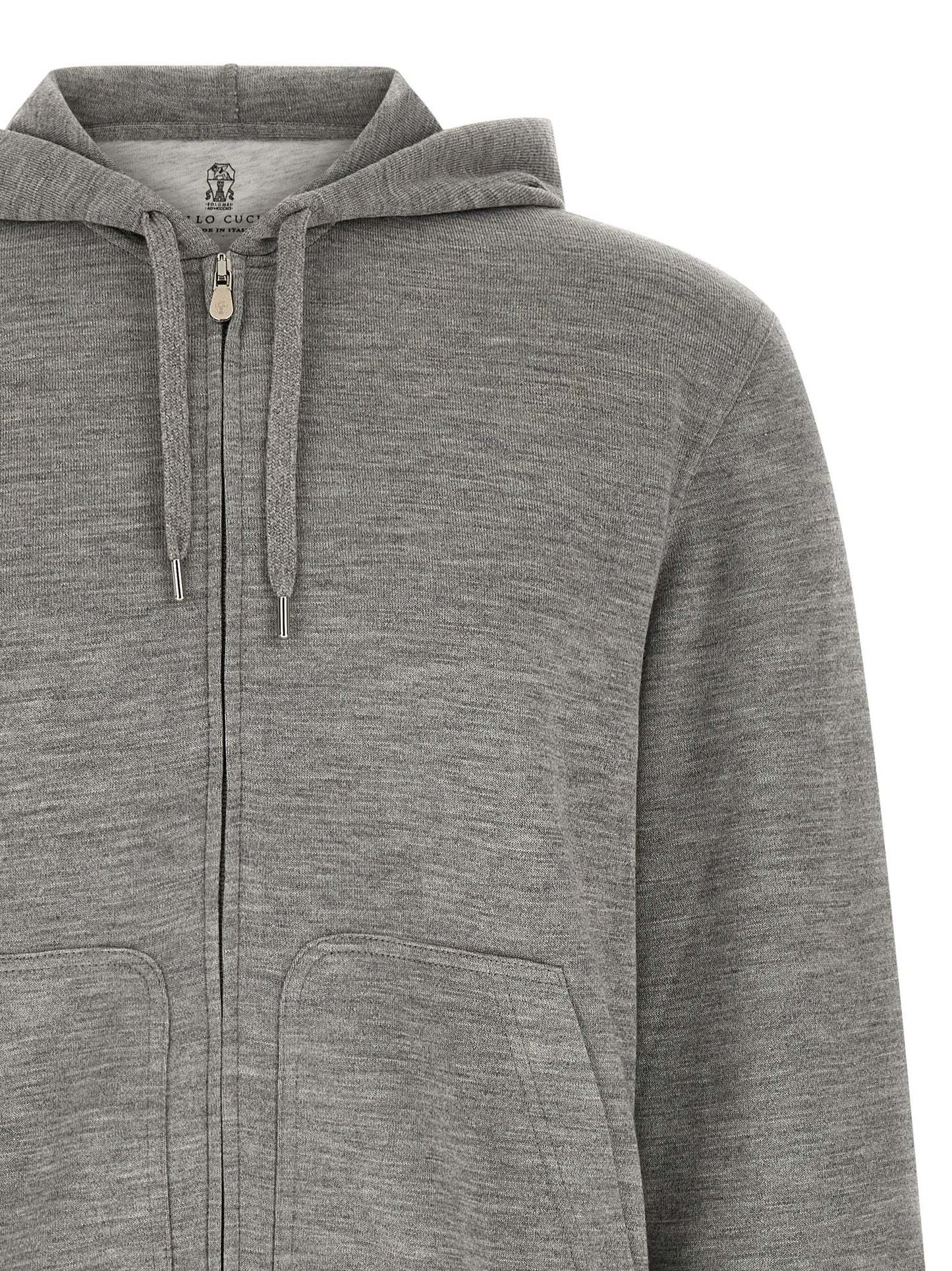 Brunello Cucinelli Men Cashmere And Silk Hoodie BRUNELLO CUCINELLI