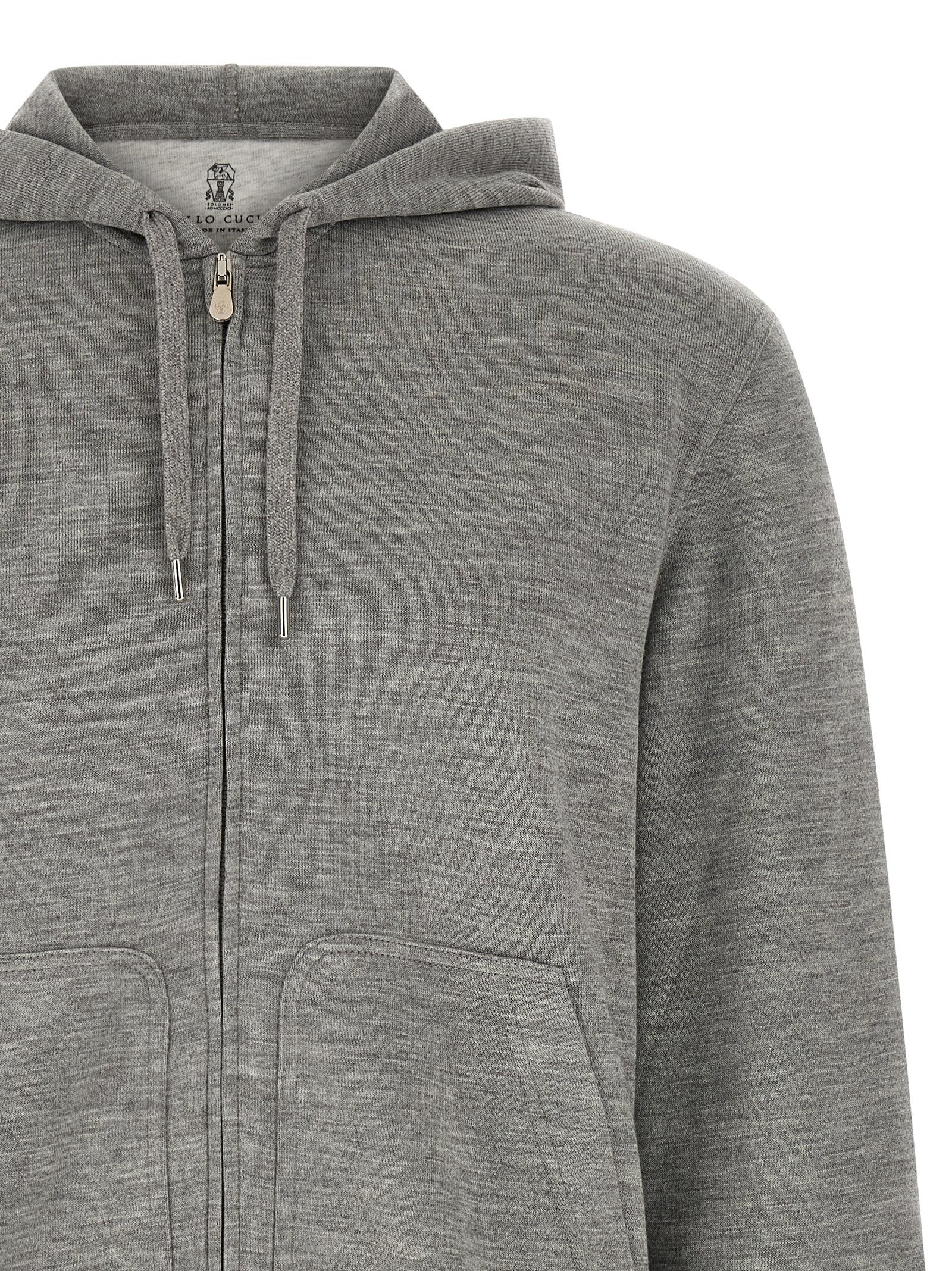 Brunello Cucinelli Men Cashmere And Silk Hoodie BRUNELLO CUCINELLI