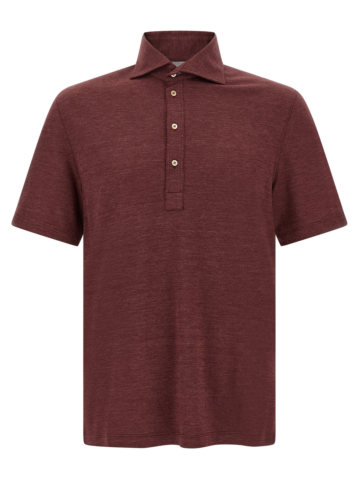 Brunello Cucinelli Men French Collar Polo Shirt BRUNELLO CUCINELLI