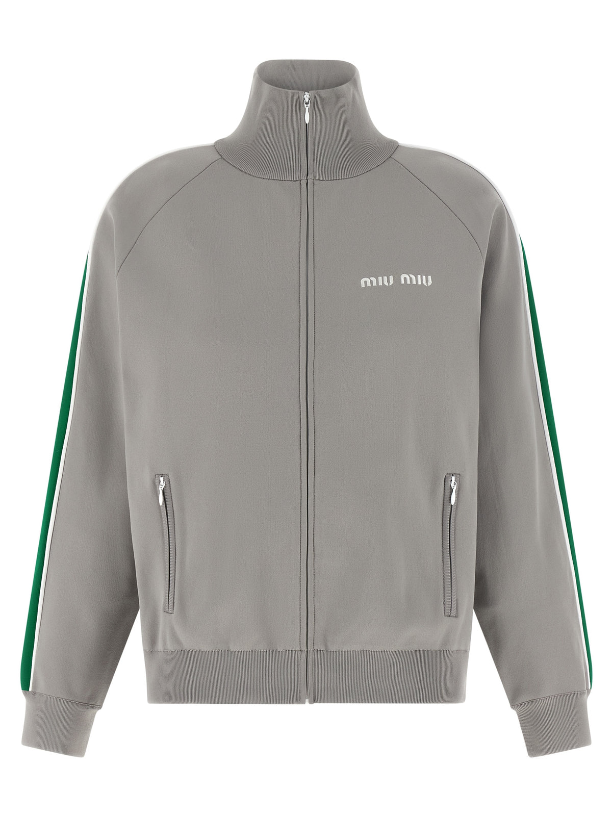 Miu Miu Women Logo Embroidery Sweatshirt MIU MIU
