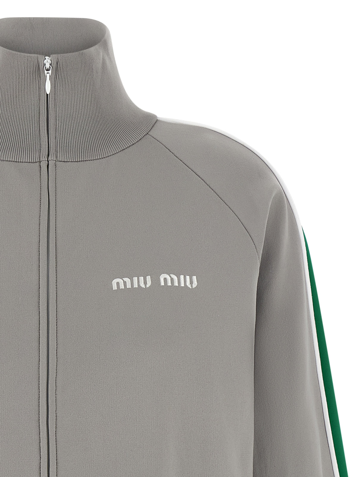Miu Miu Women Logo Embroidery Sweatshirt MIU MIU