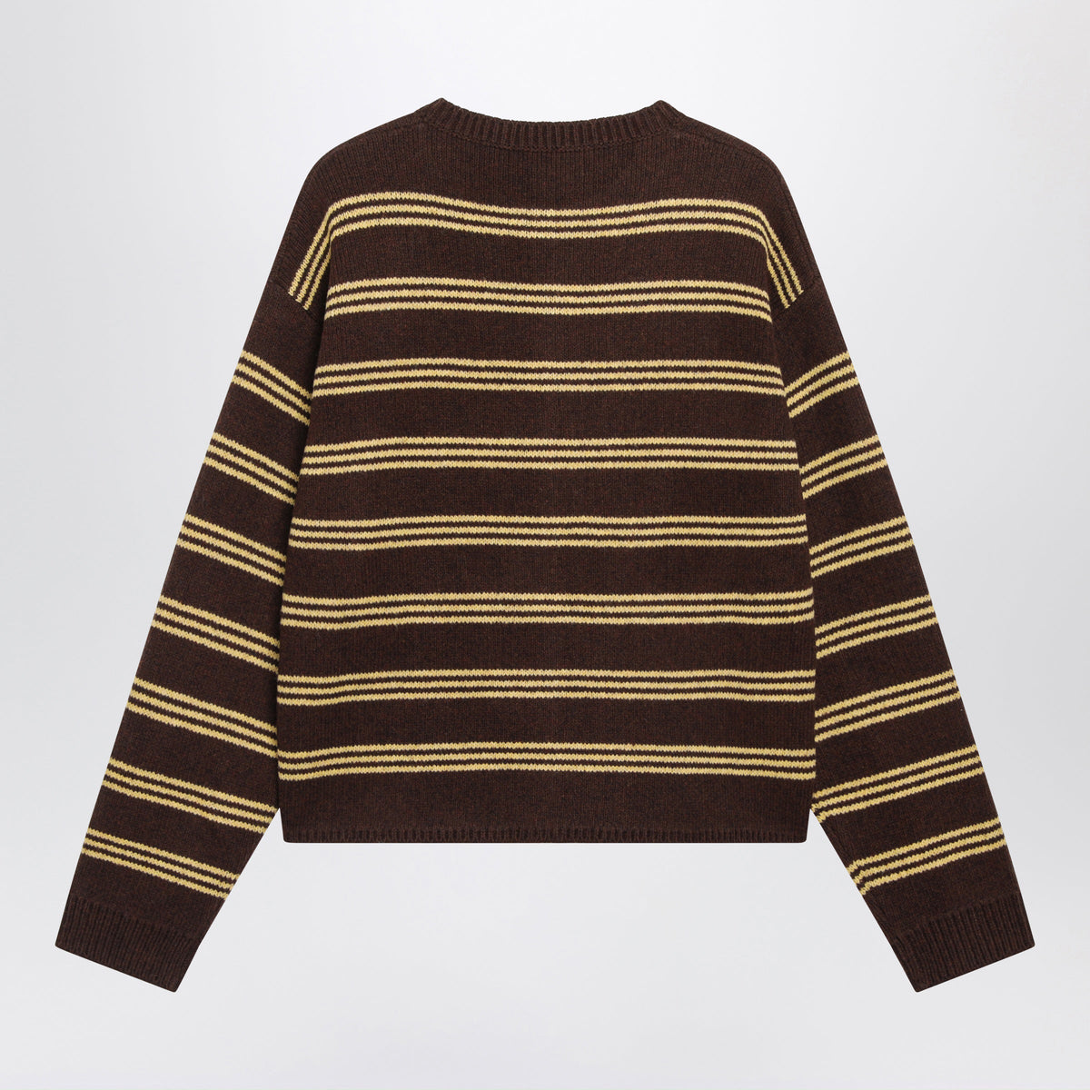 Miu Miu Cocoa Striped Cardigan In Wool Women MIU MIU