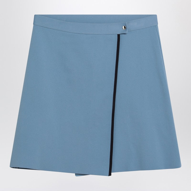 Miu Miu Light Blue Skirt In Technical Yarn Women MIU MIU