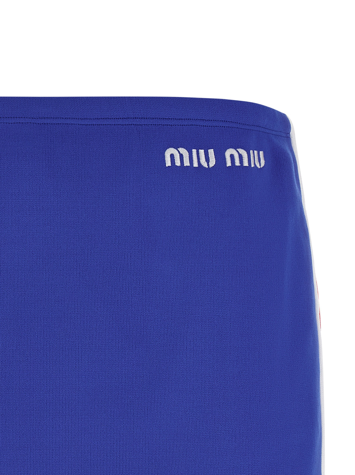 Miu Miu Women Logo Embroidery Skirt MIU MIU