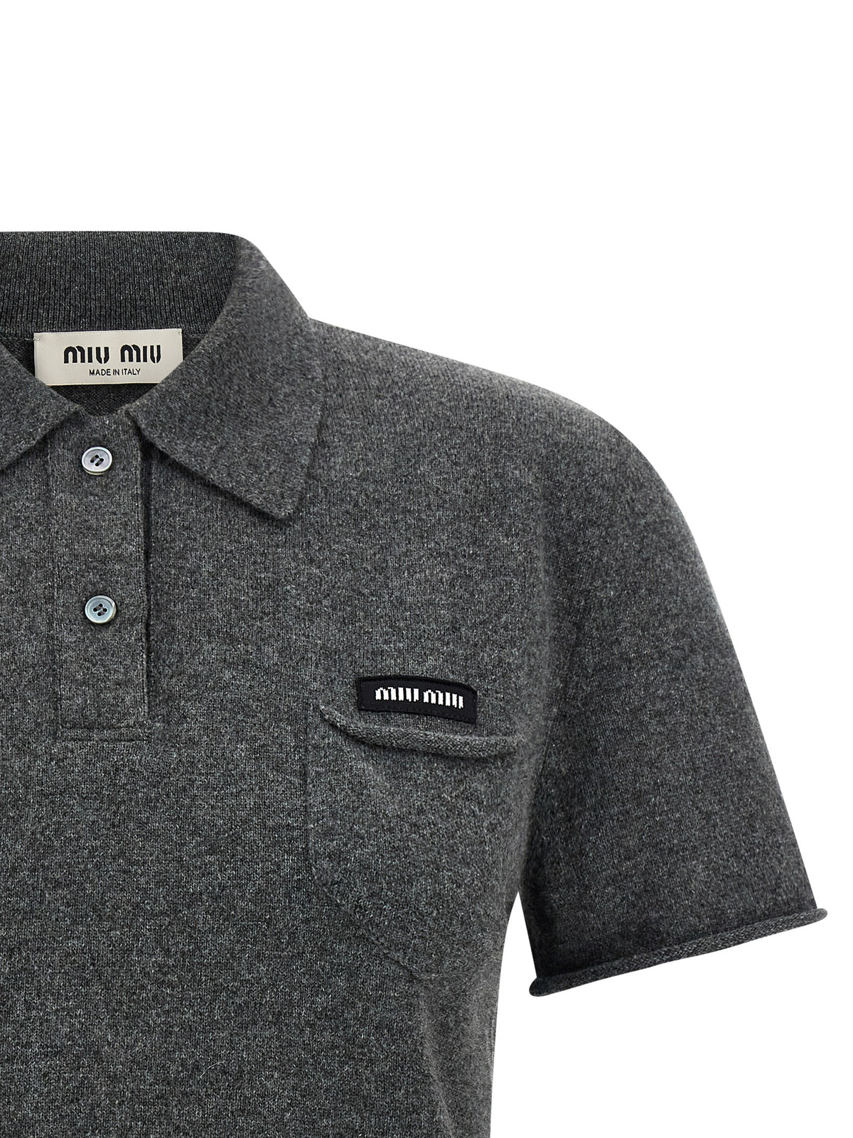 Miu Miu Women Cashmere Polo Shirt MIU MIU