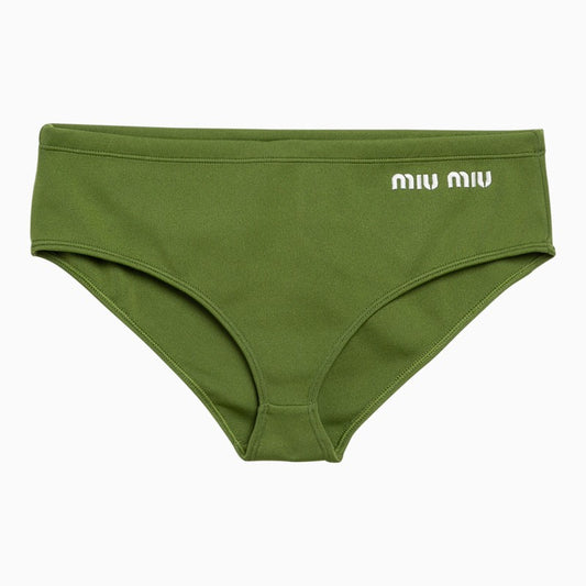 Miu Miu Pistachio Green Recycled Polyamide Slip Women