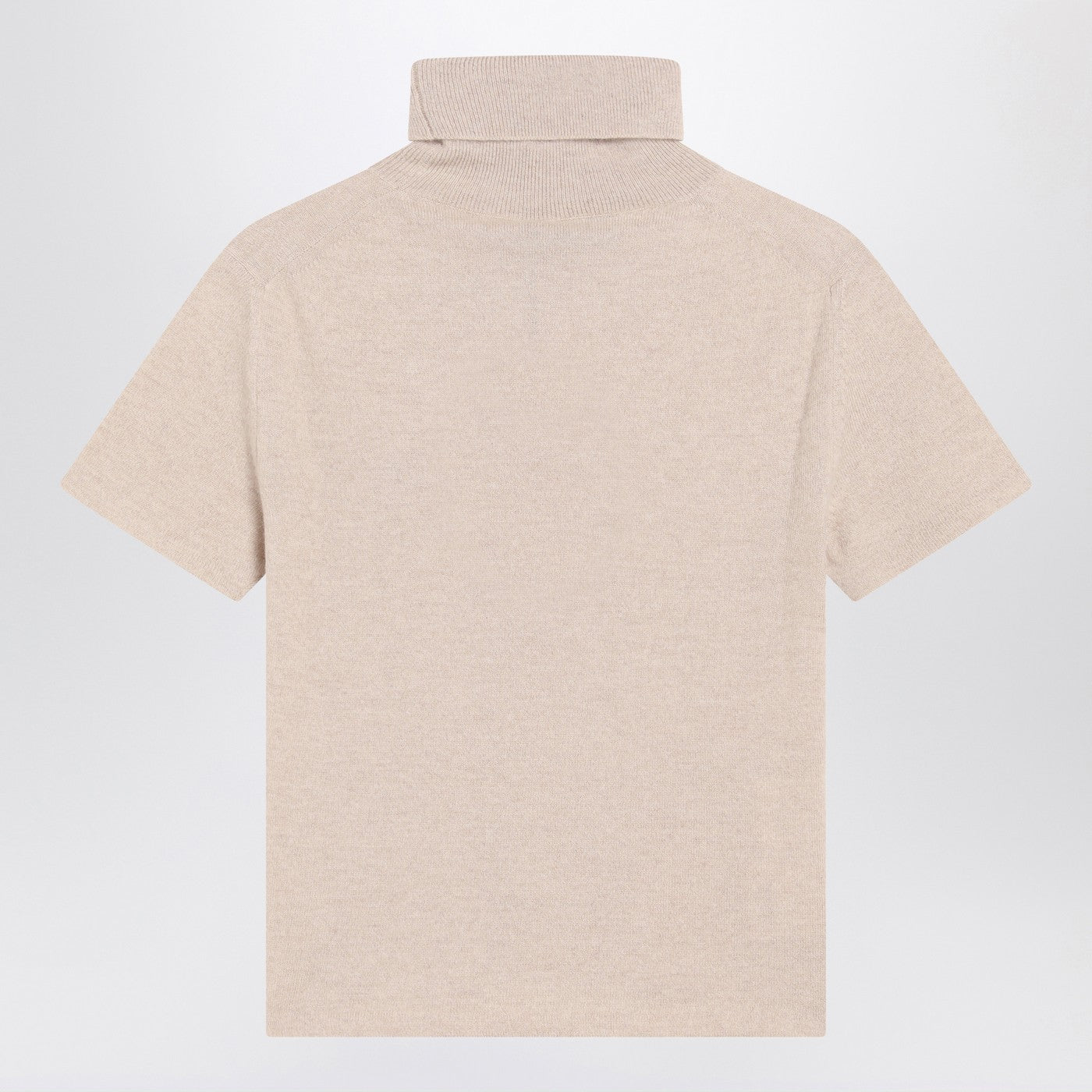 Miu Miu Sandy Colored Turtleneck Sweater In Cashmere Women MIU MIU