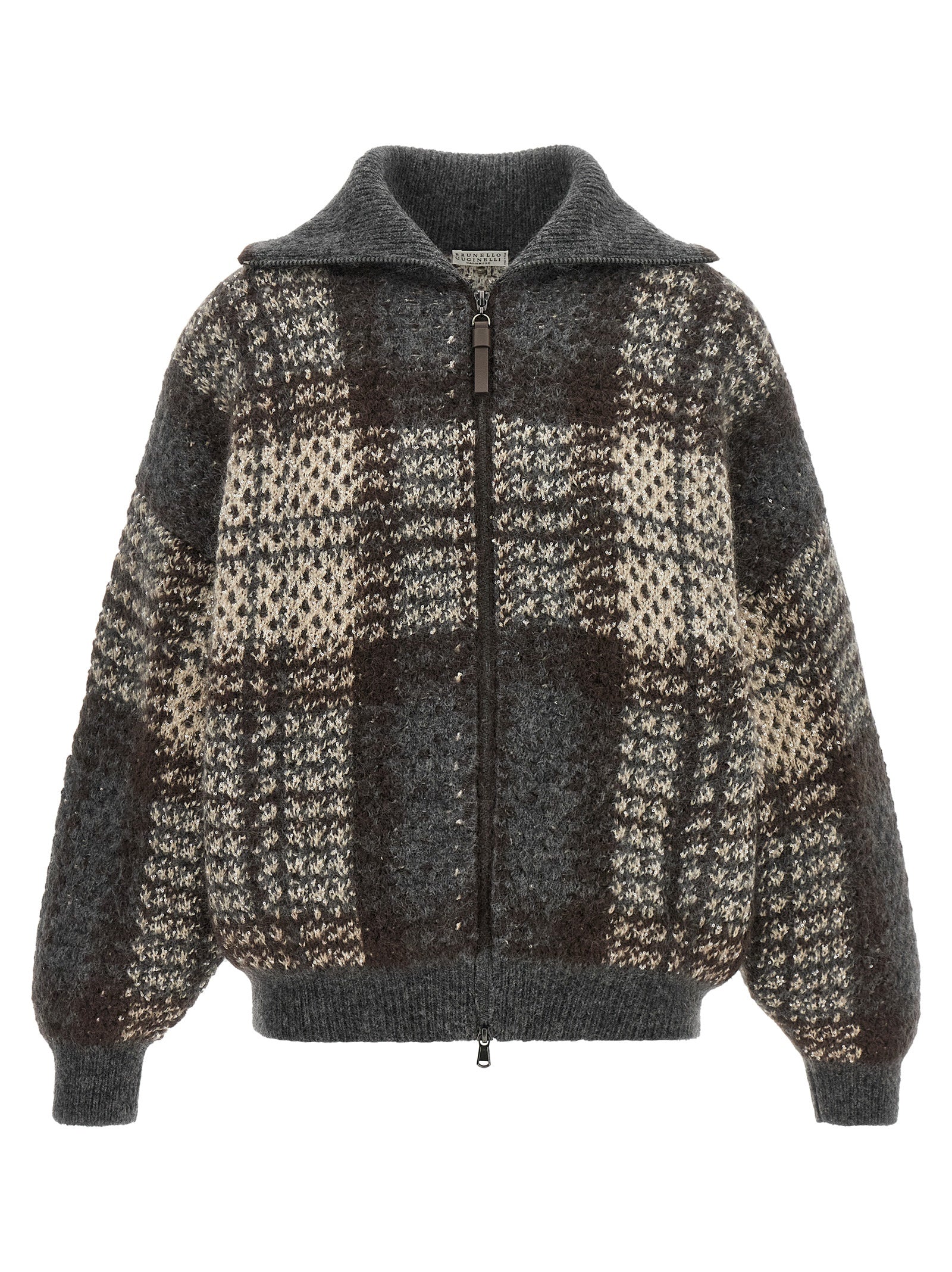 Brunello Cucinelli Women Double 'Dazzling Tartan' Cardigan BRUNELLO CUCINELLI