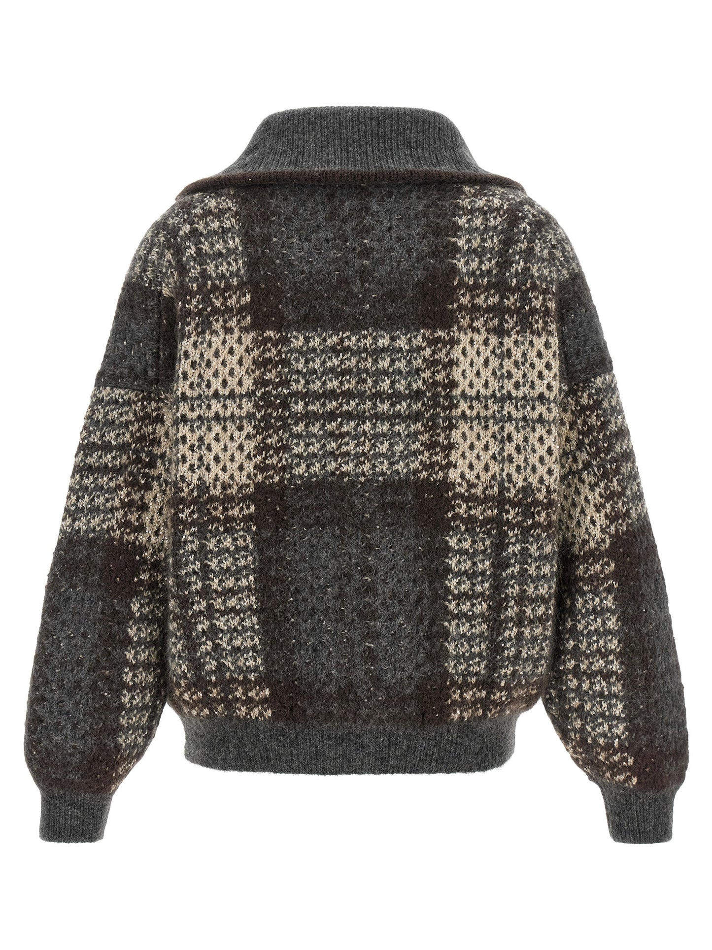 Brunello Cucinelli Women Double 'Dazzling Tartan' Cardigan BRUNELLO CUCINELLI