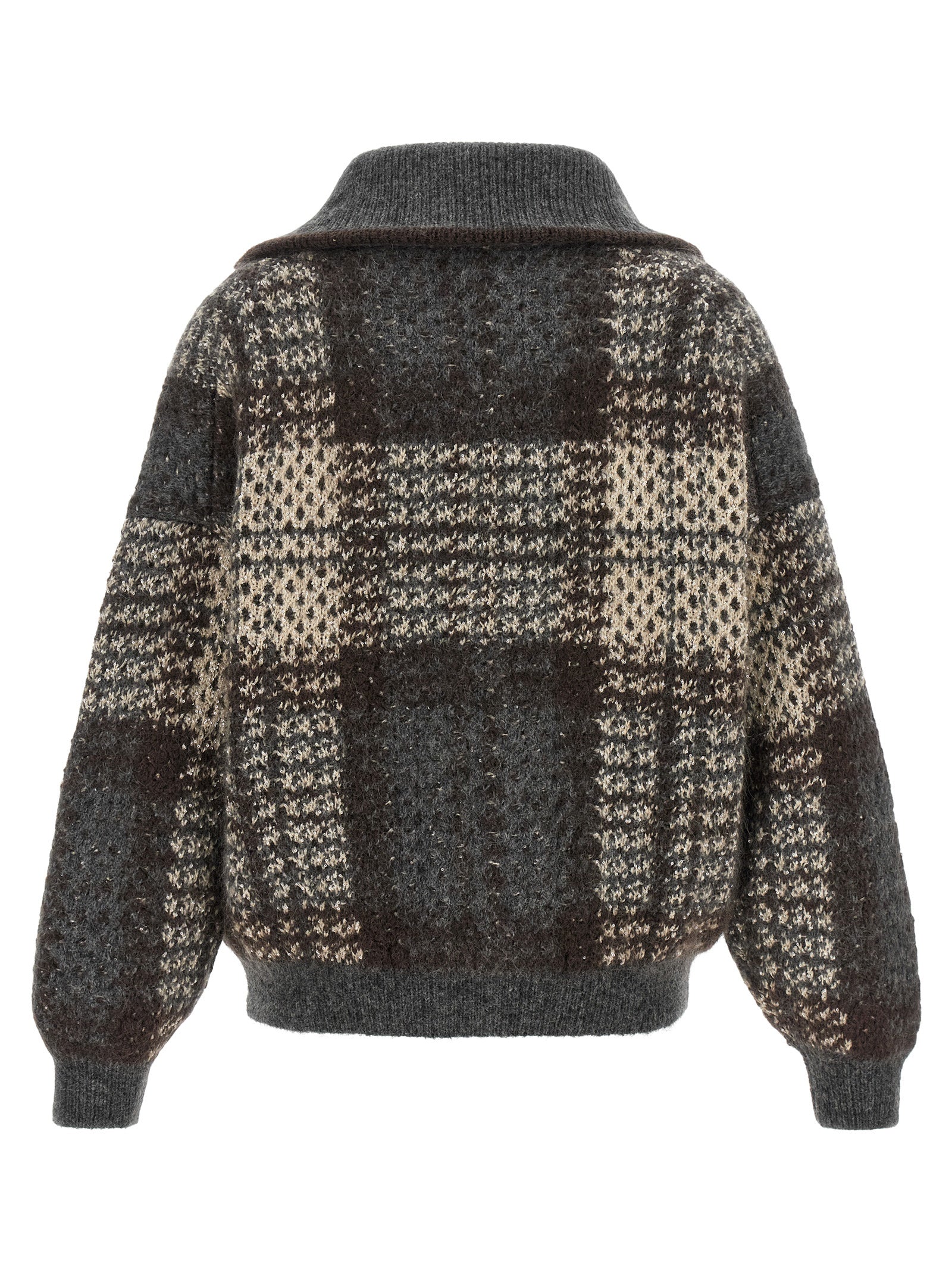 Brunello Cucinelli Women Double 'Dazzling Tartan' Cardigan BRUNELLO CUCINELLI